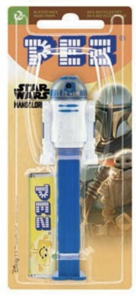 PEZ - The Mandalorian : Distributeur R2-D2   Bonbon aux fruits - distributeur de bonbons - le Palais des Goodies