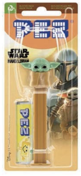 PEZ - The Mandalorian : Distributeur Grogu   Bonbon aux fruits - distributeur de bonbons - le Palais des Goodies