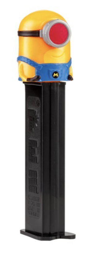 PEZ - Moi, Moche et Méchant 4 : Distributeur Mel (méga Minion)   Bonbon aux fruits - distributeur de bonbons - le Palais des Goodies