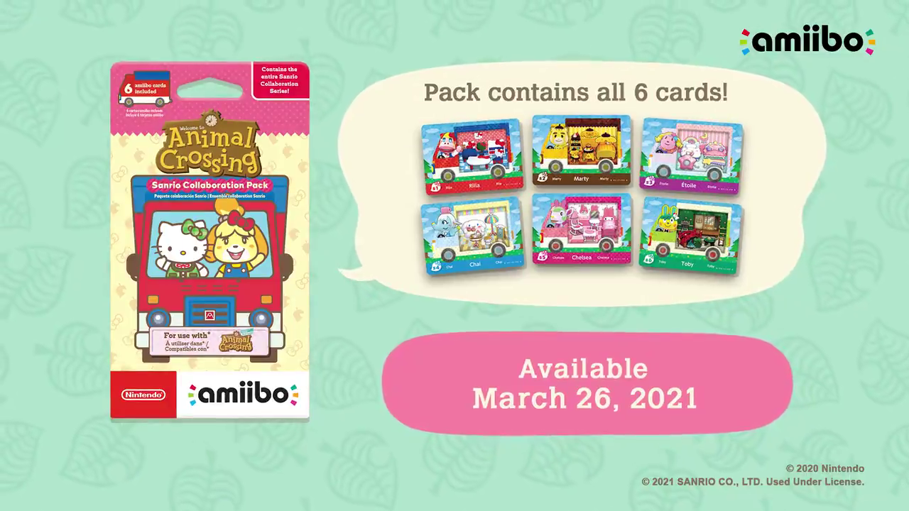 Target Pre Order Animal Crossing Sanrio Amiibo Cards Animal