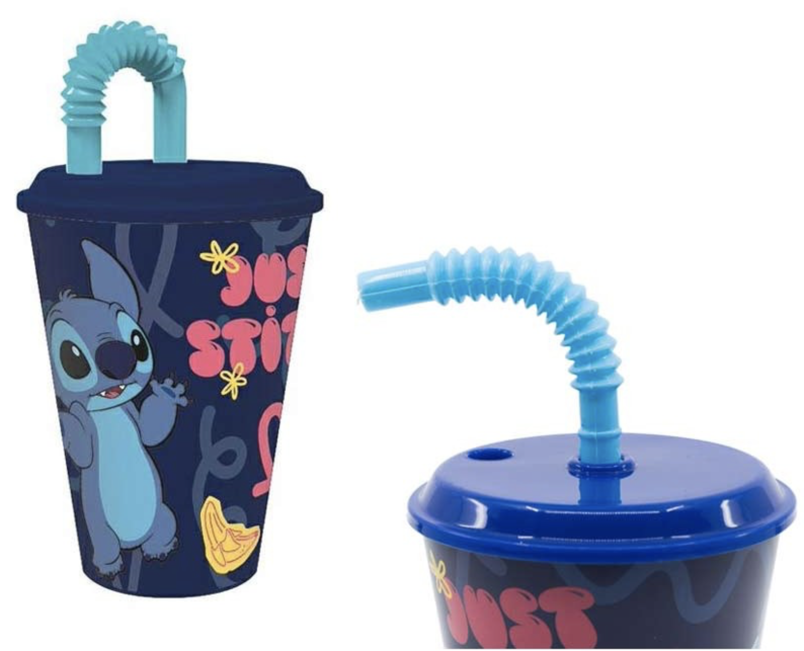 Disney - Lilo et Stitch : Verre paille Stitch - Disneyland Paris - kid - child - enfant - vaso - glass - le palais des goodies