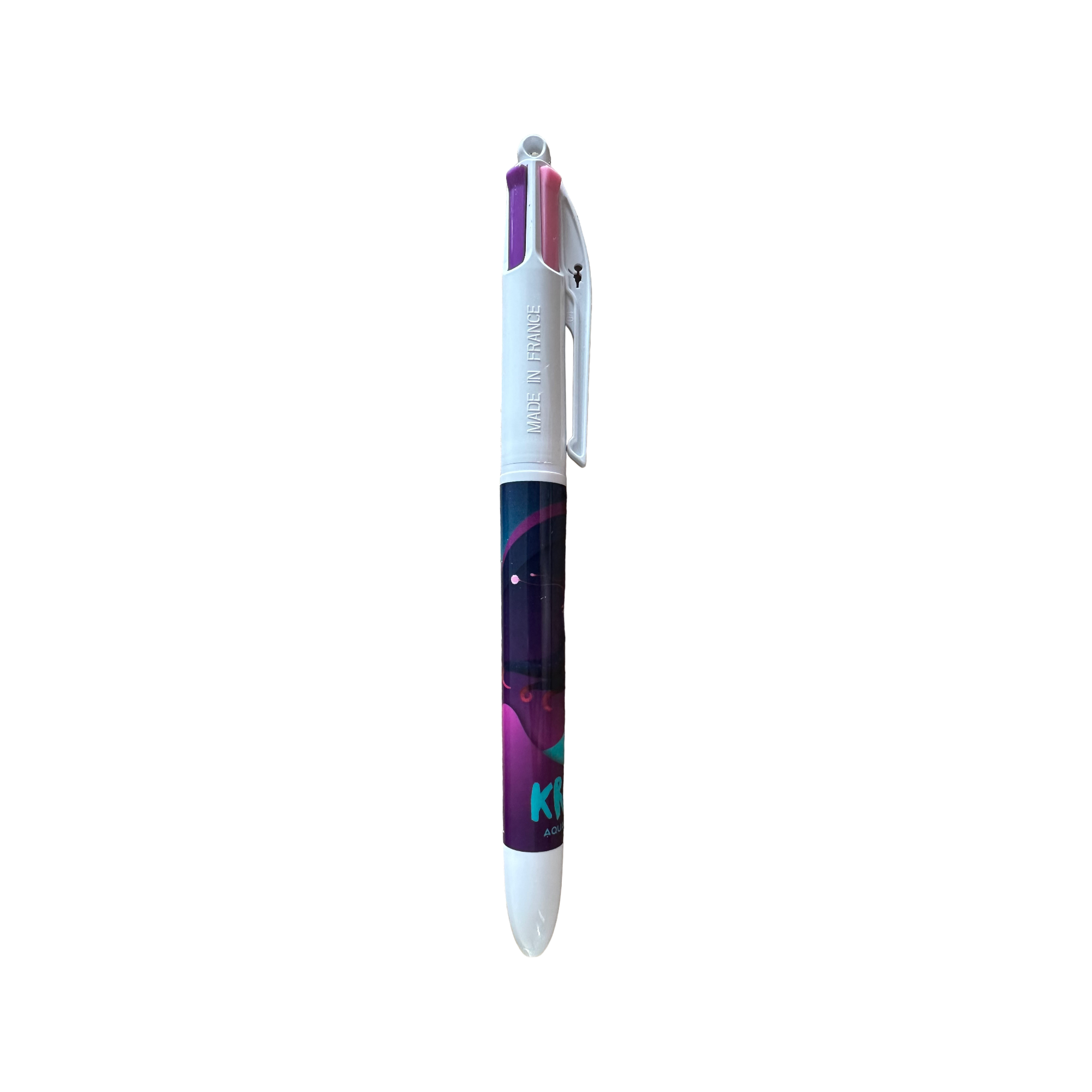 Futuroscope - Aquascope : Stylo BIC 4 couleurs "Kraki" stylo - crayon - parc aquatique - parc a thème - le palais des goodies