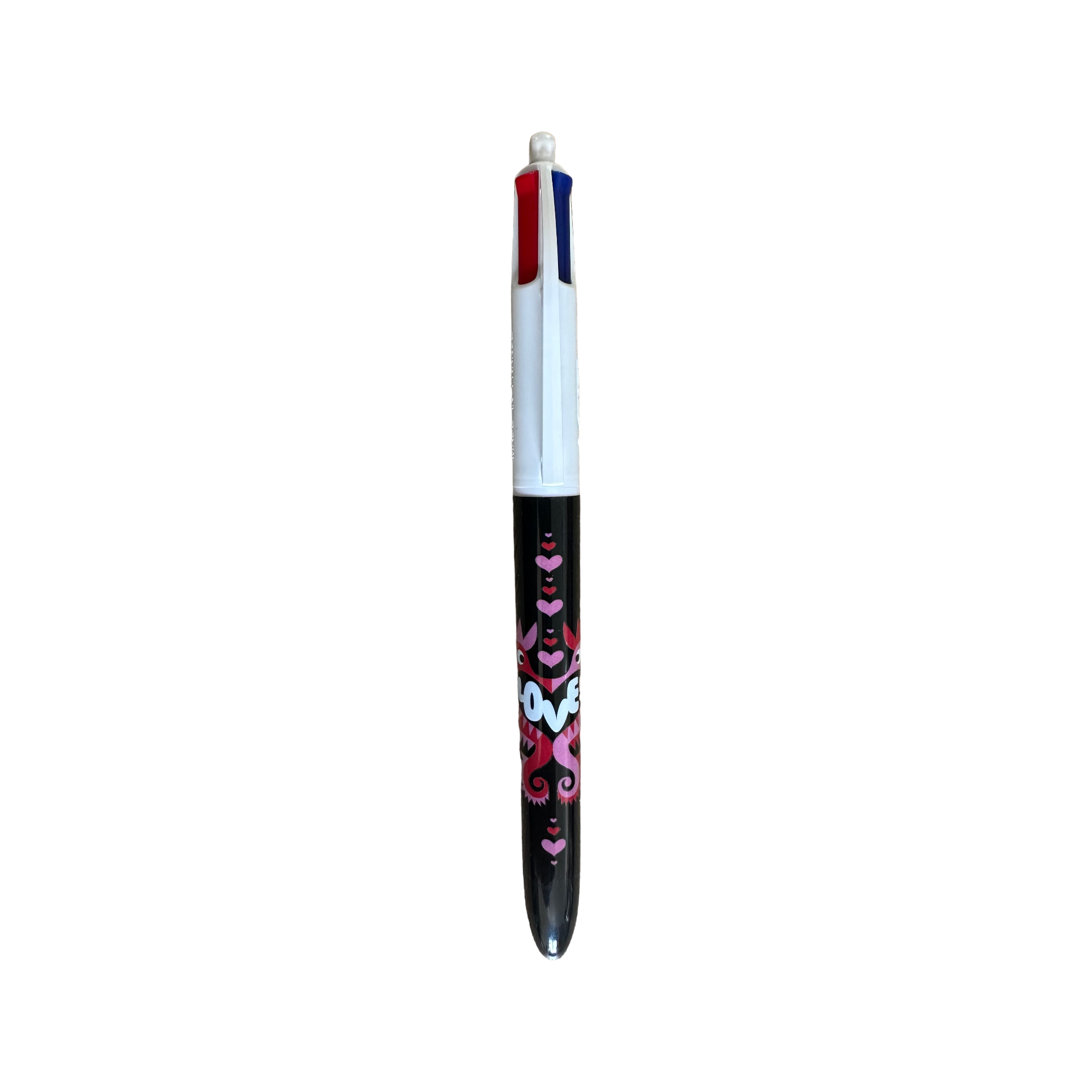 Aquarium La Rochelle - Memoires dOcéan : Stylo BIC 4 couleurs hippocampe "Love" crayon - stylo - pan - le palais des goodies