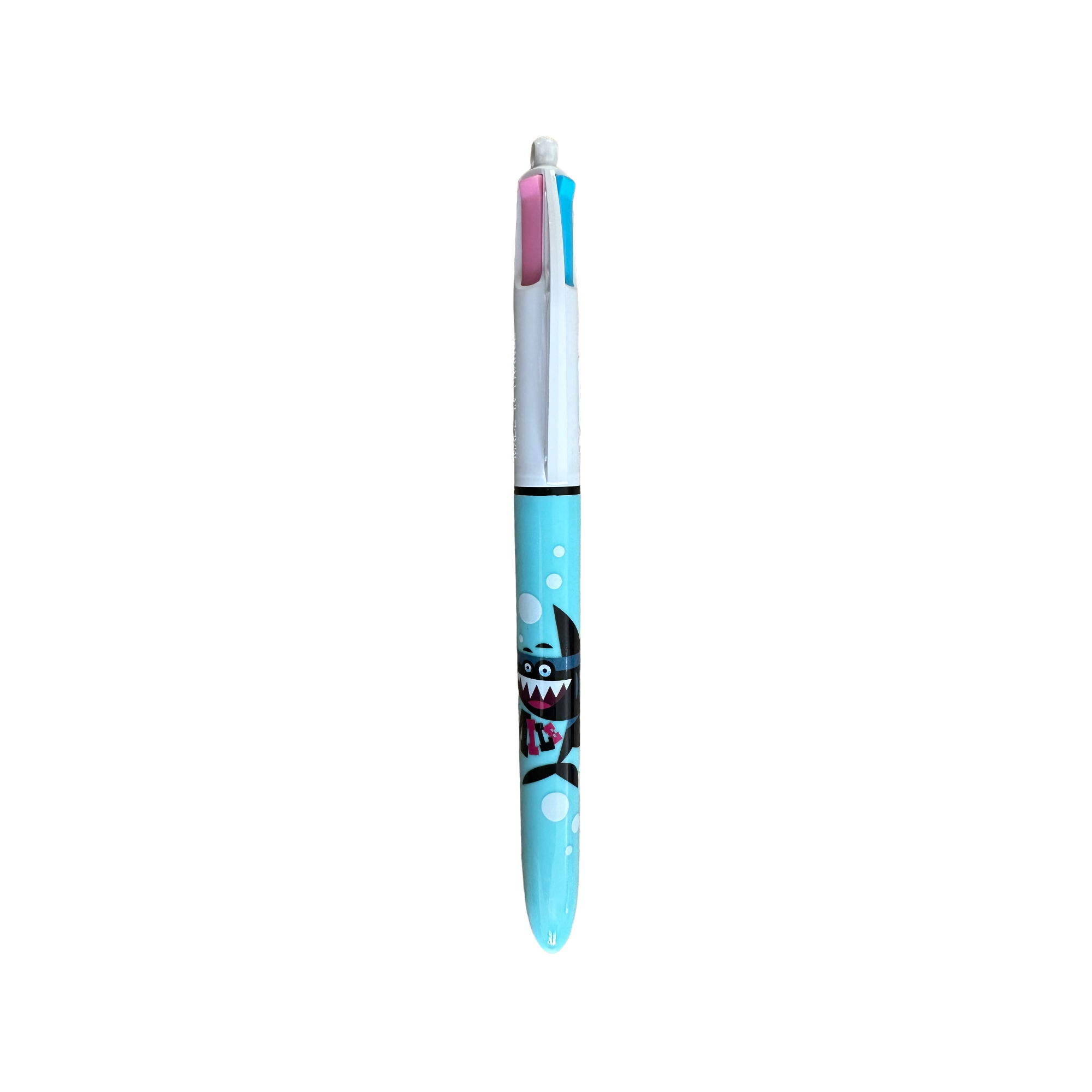 Aquarium La Rochelle - Memoires dOcéan : Stylo BIC 4 couleurs Requin "Smile" pan - crayon - le palais des goodies