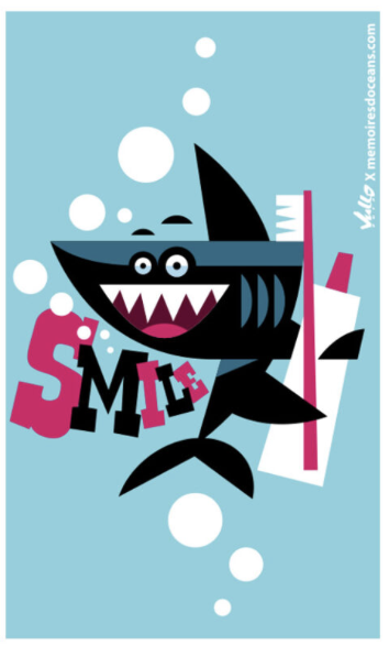 Aquarium La Rochelle - Memoires dOcéan : Stylo BIC 4 couleurs Requin "Smile" pan - crayon - le palais des goodies