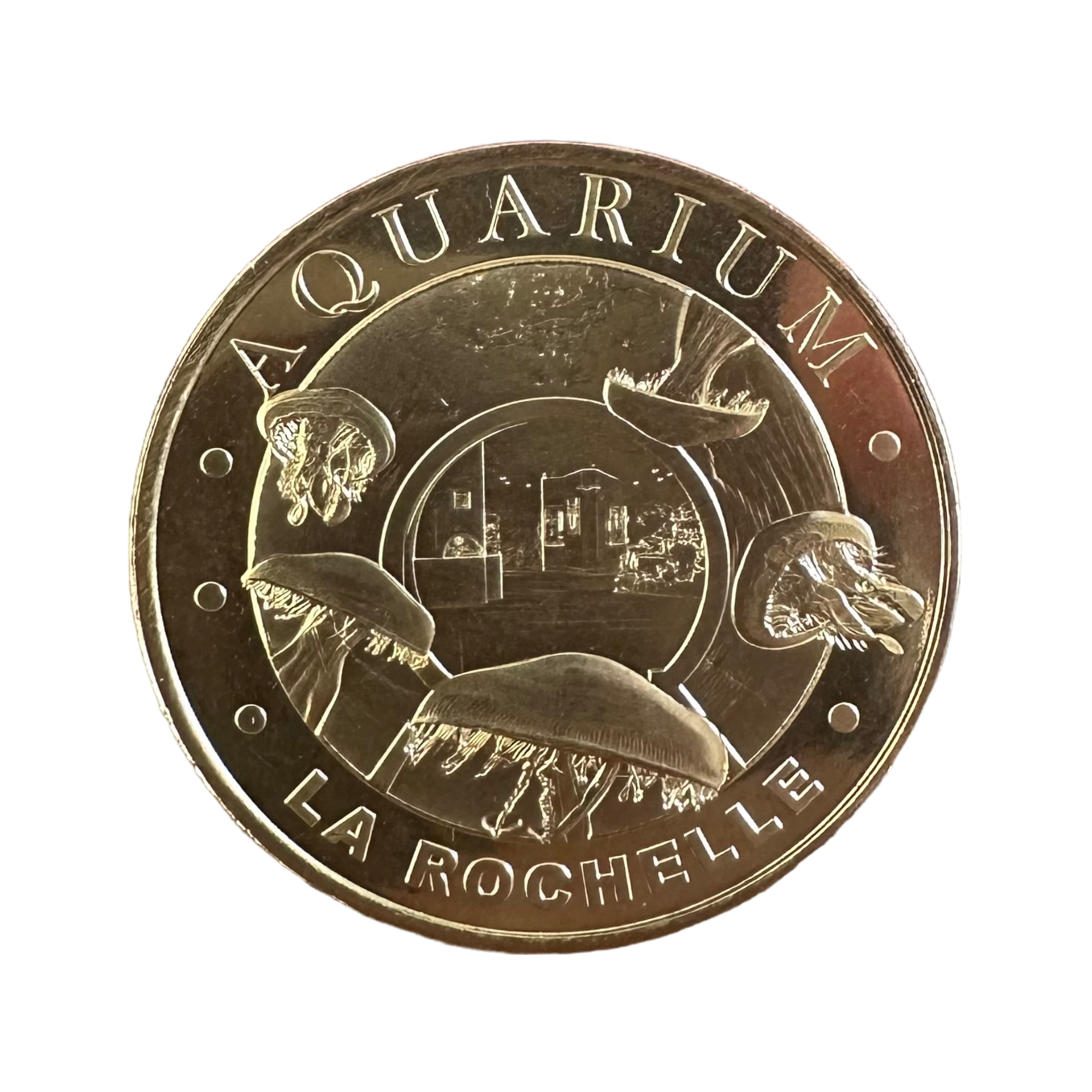Jeton touristique - Aquarium de La Rochelle : Monnaie de Paris "méduses" monnaie - médailleuses de paris - jeton - le palais des goodies