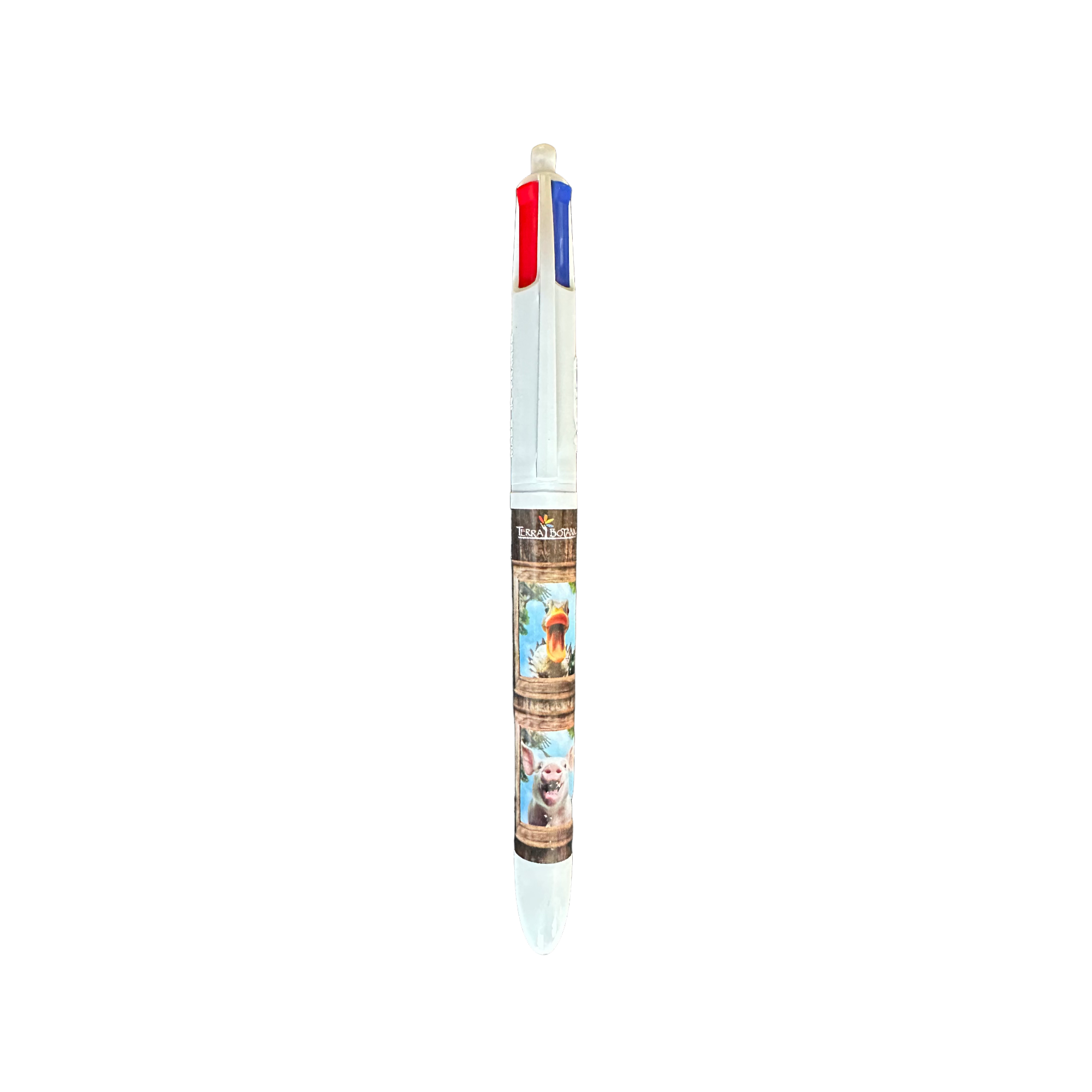 Terra Botanica : Stylo BIC 4 couleurs "portraits animaliers" pen - crayon - le palais des goodies