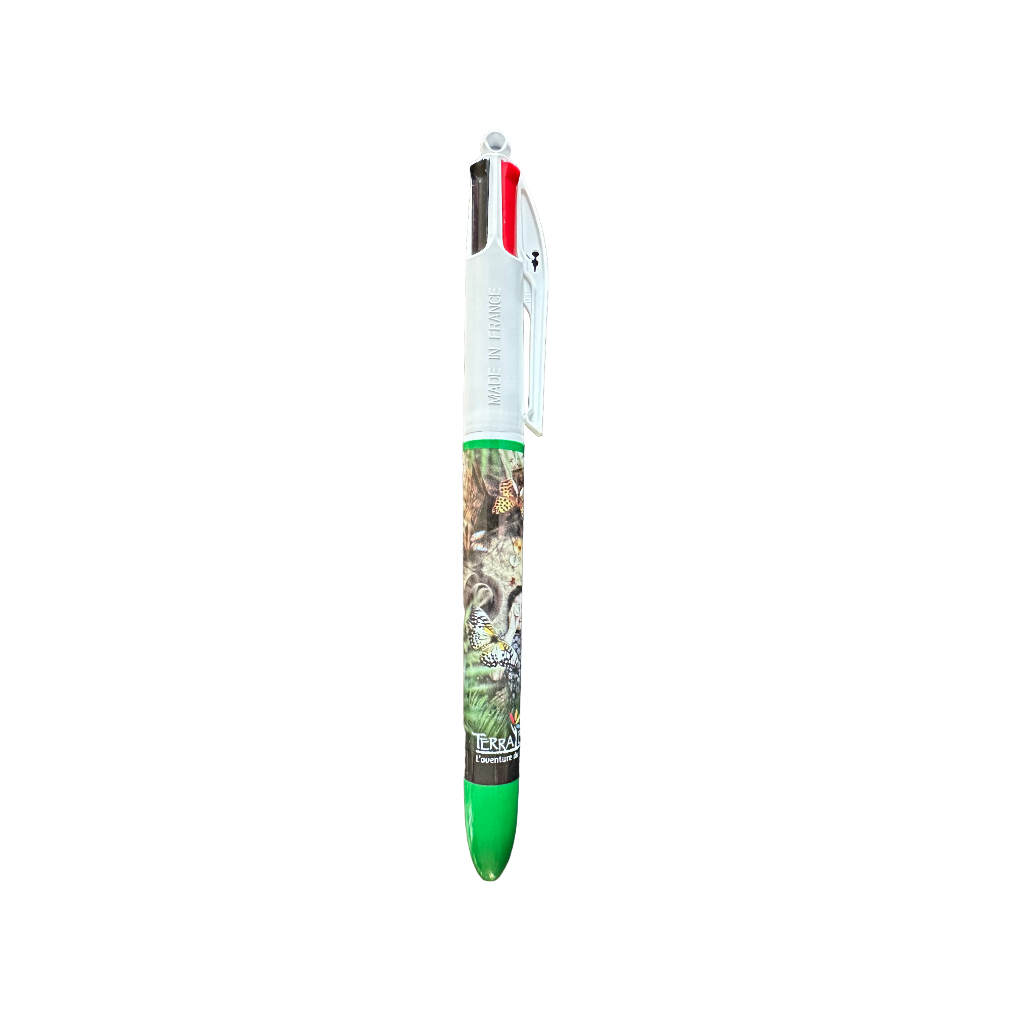Terra Botanica : Stylo BIC 4 couleurs "La serre aux papillons" pen - crayon - le palais des goodies