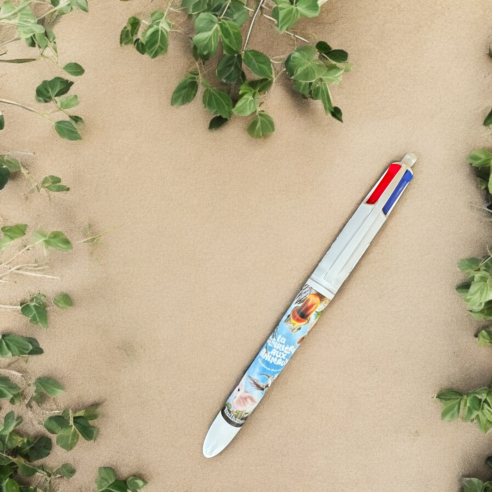 Terra Botanica : Stylo BIC 4 couleurs "La clairière aux animaux" pen - crayon - le palais des goodies