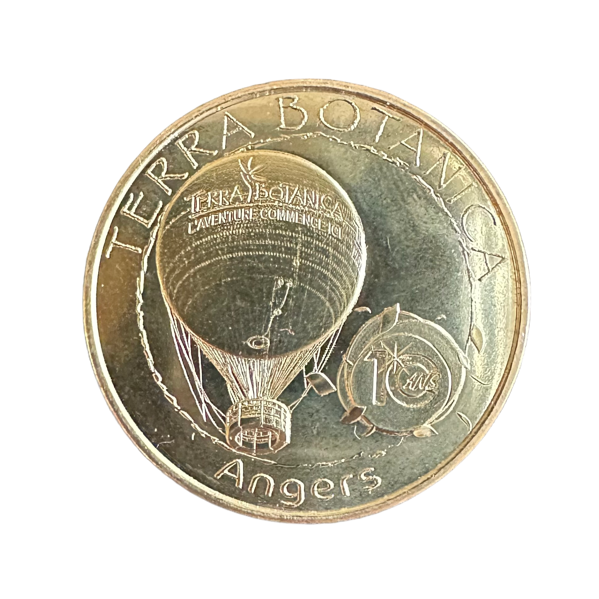 Terra Botanica : Médaille de Paris "10 ans" monnaie de paris - médailleuses de paris - jeton - Angers - le palais des goodies