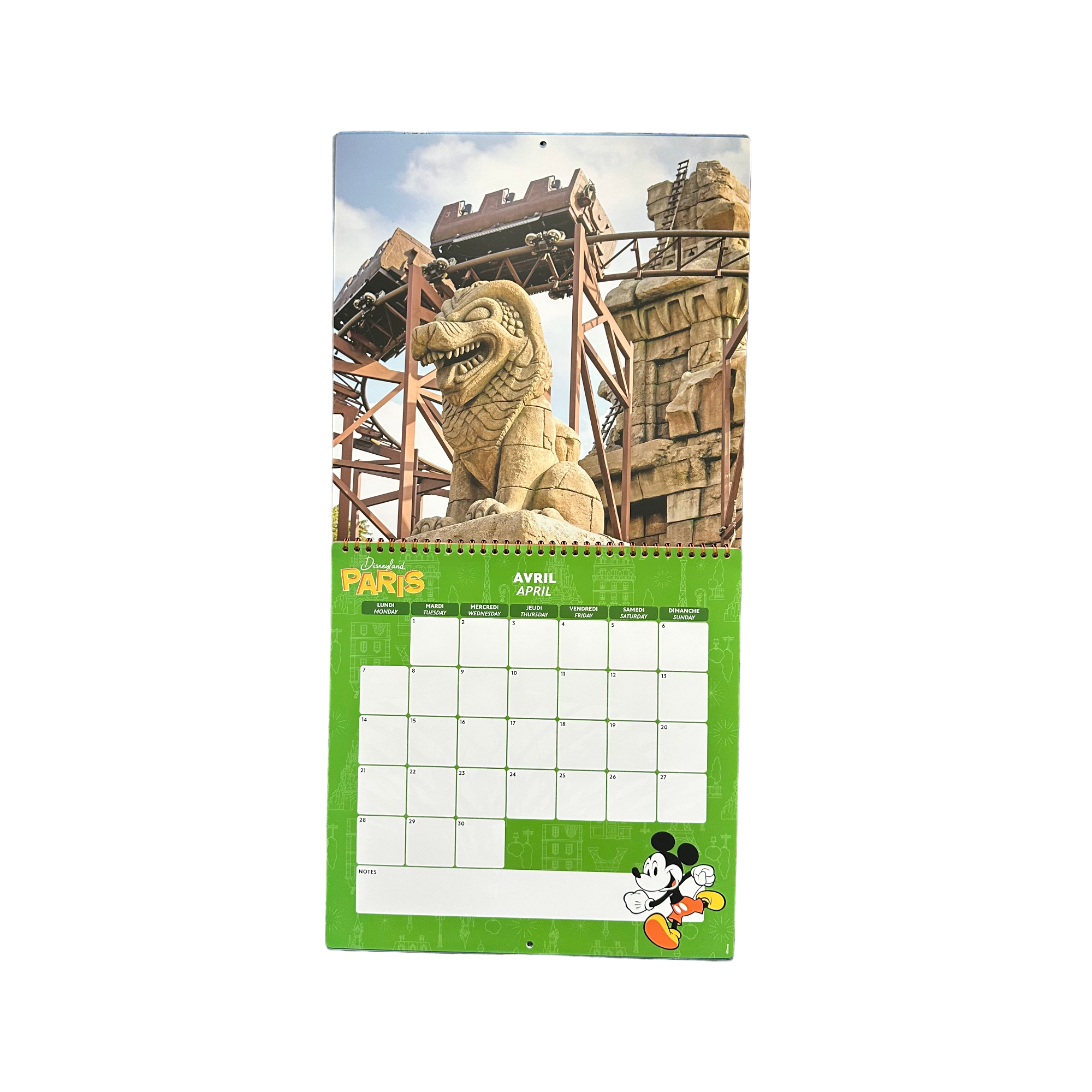 Disney : Calendrier Disneyland 2025 - Disneyland Paris - produits dérivés - disney Park - le palais des goodies