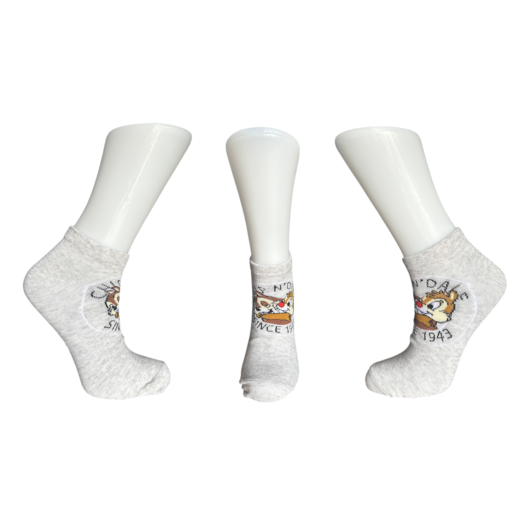 Disney - Tic et tac : Lot de 3 chaussettes "37/43" - Disneyland Paris - disney parks - socks - le palais des goodies
