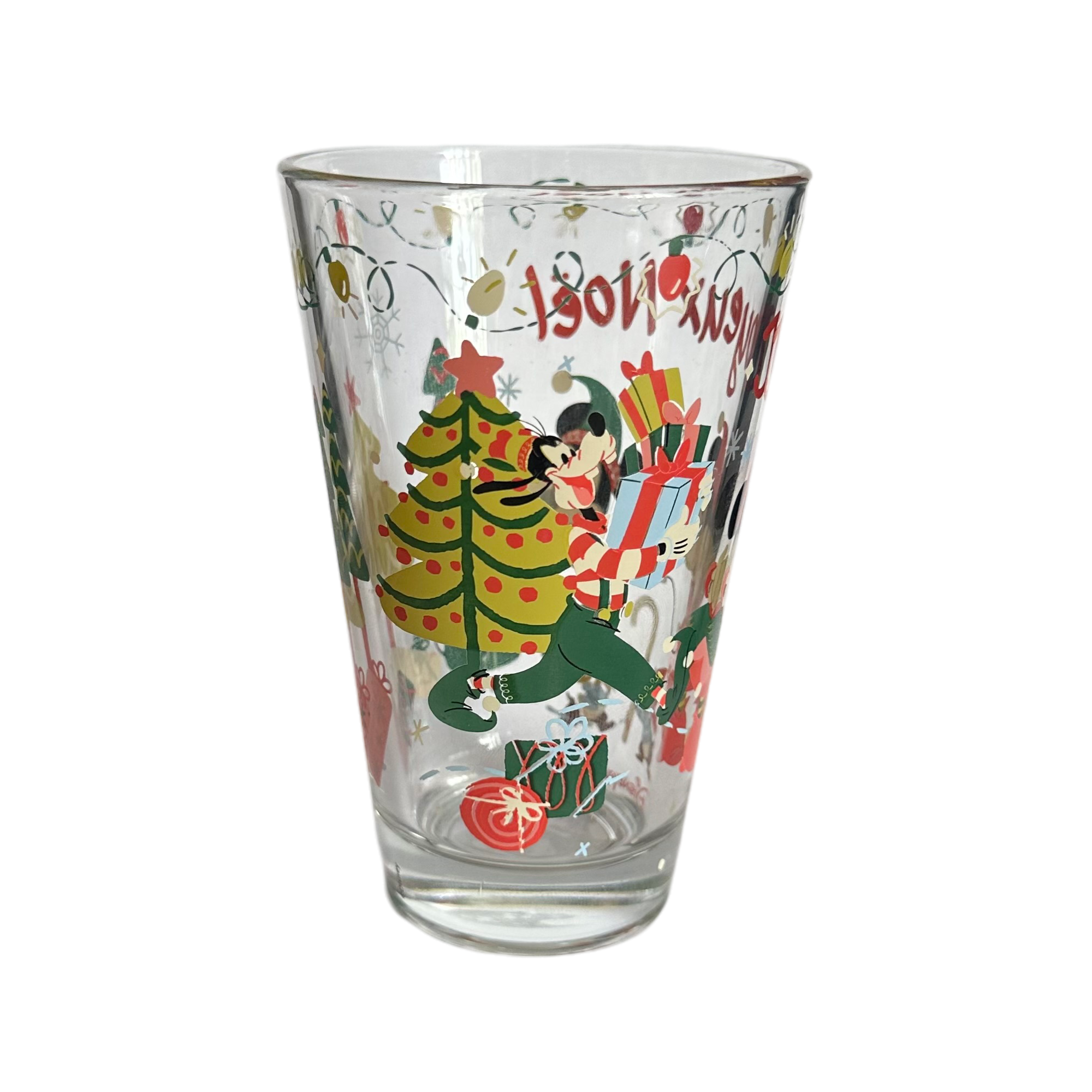 Disney - Mickey Mouse : Verre à eau "Noël" - Disneyland Paris - disney parks - glass - le palais des goodies