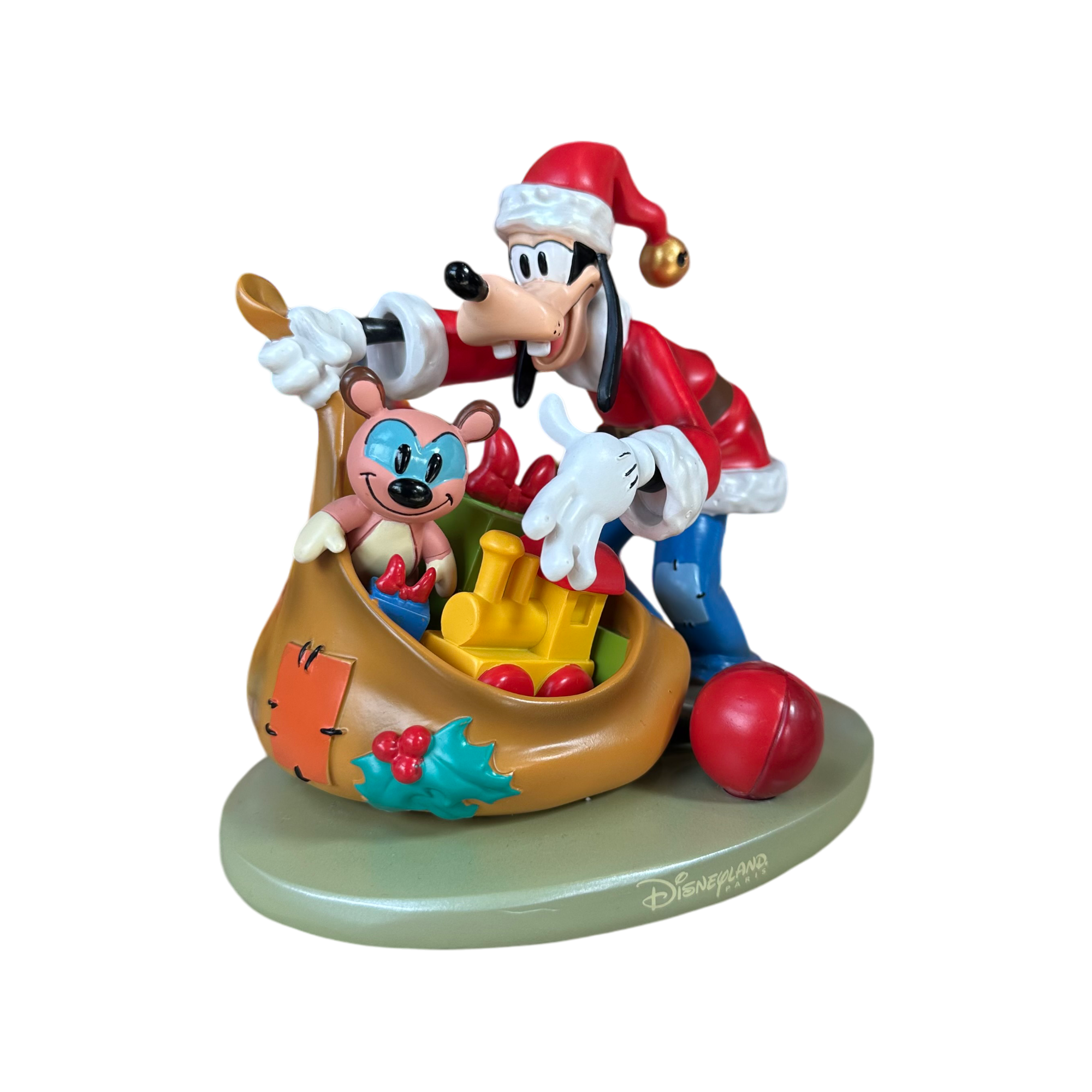 Disney - Dingo : Dingo "Père noël" - Disneyland Paris - disney parks - figure - statue - Christian - goofy - le palais des goodies