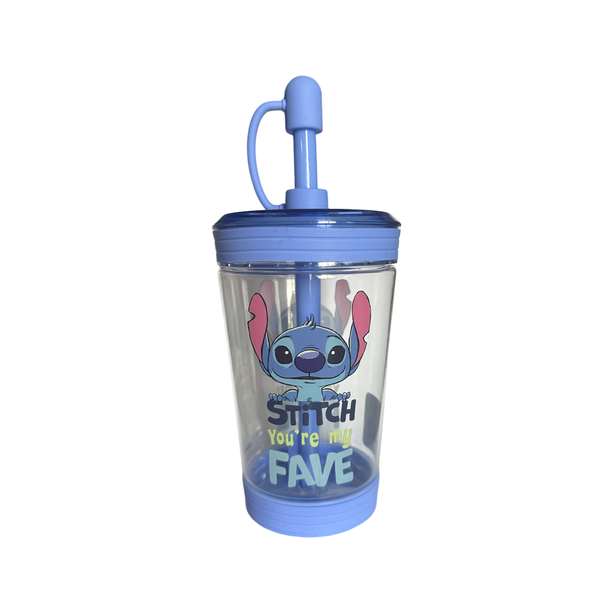 Disney - Lilo et Stitch : Verre paille transparent Stitch - Disneyland Paris - disney parks - Disney Store - népalais des goodies