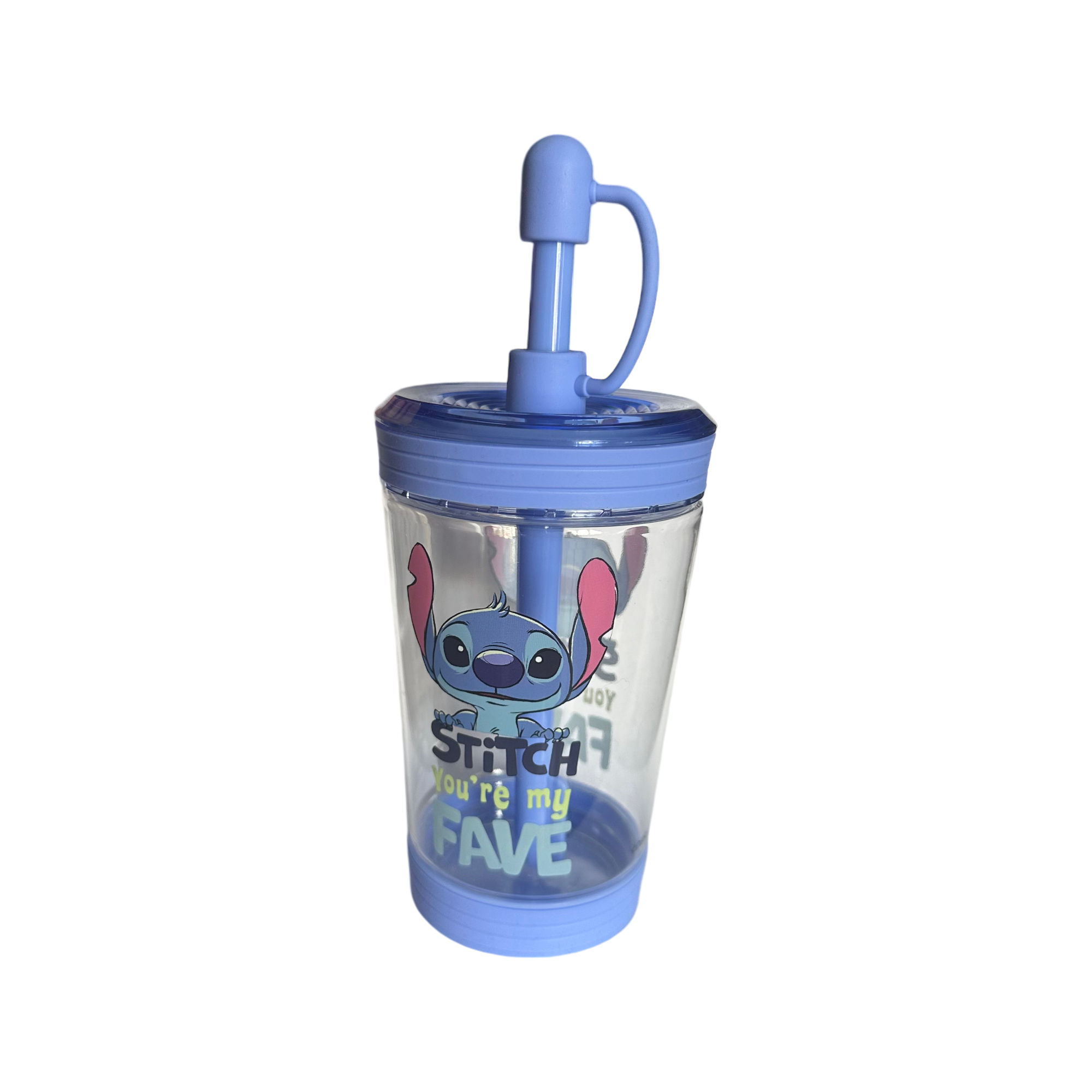 Disney - Lilo et Stitch : Verre paille transparent Stitch - Disneyland Paris - disney parks - Disney Store - népalais des goodies