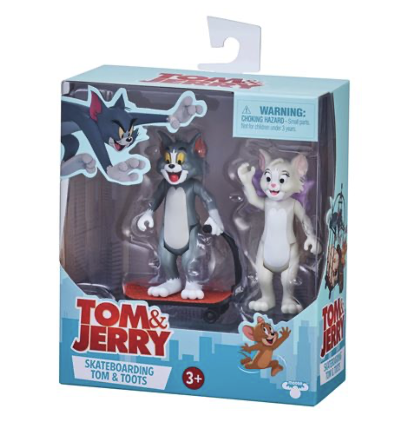 Tom et Jerry : Set de 2 figurines skateboarding