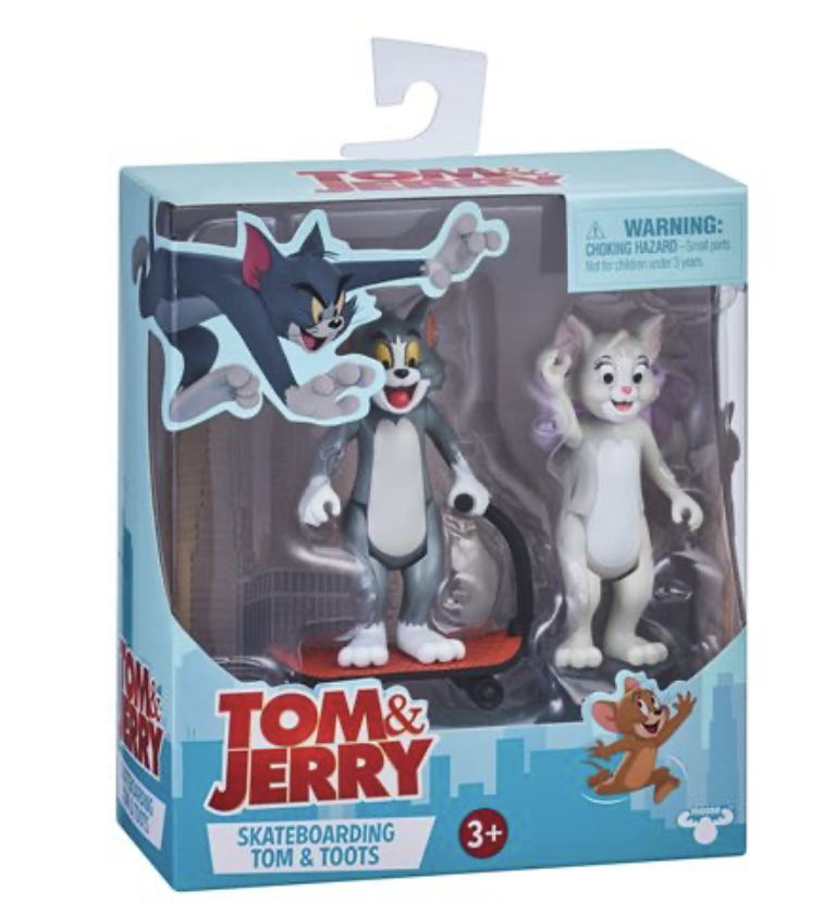 Tom et Jerry : Set de 2 figurines skateboarding