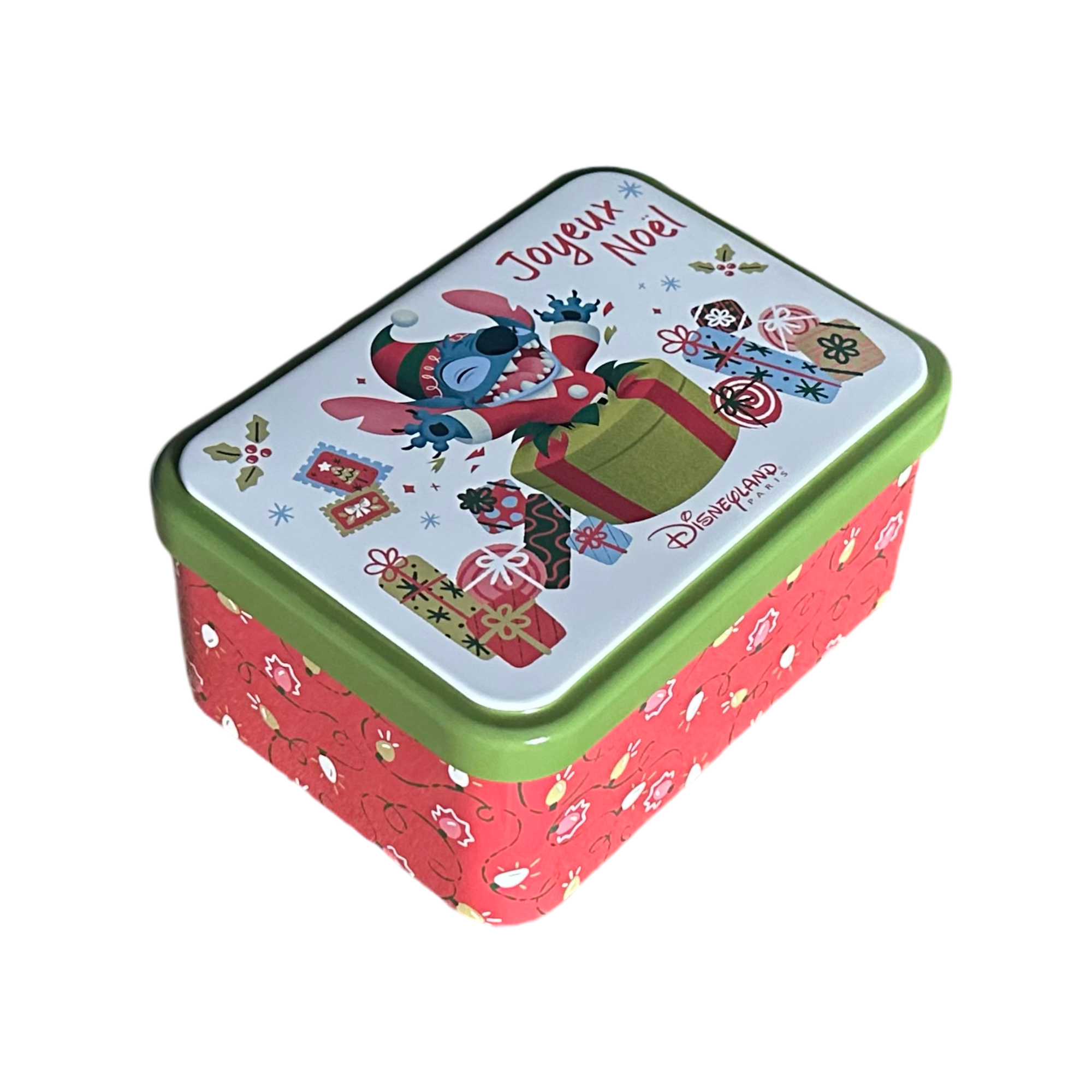 Disney - Lilo et Stitch : Boîte à bonbons "Joyeux Noël" - Disneyland Paris - Disney Store - shop disney - disney parks - lilo