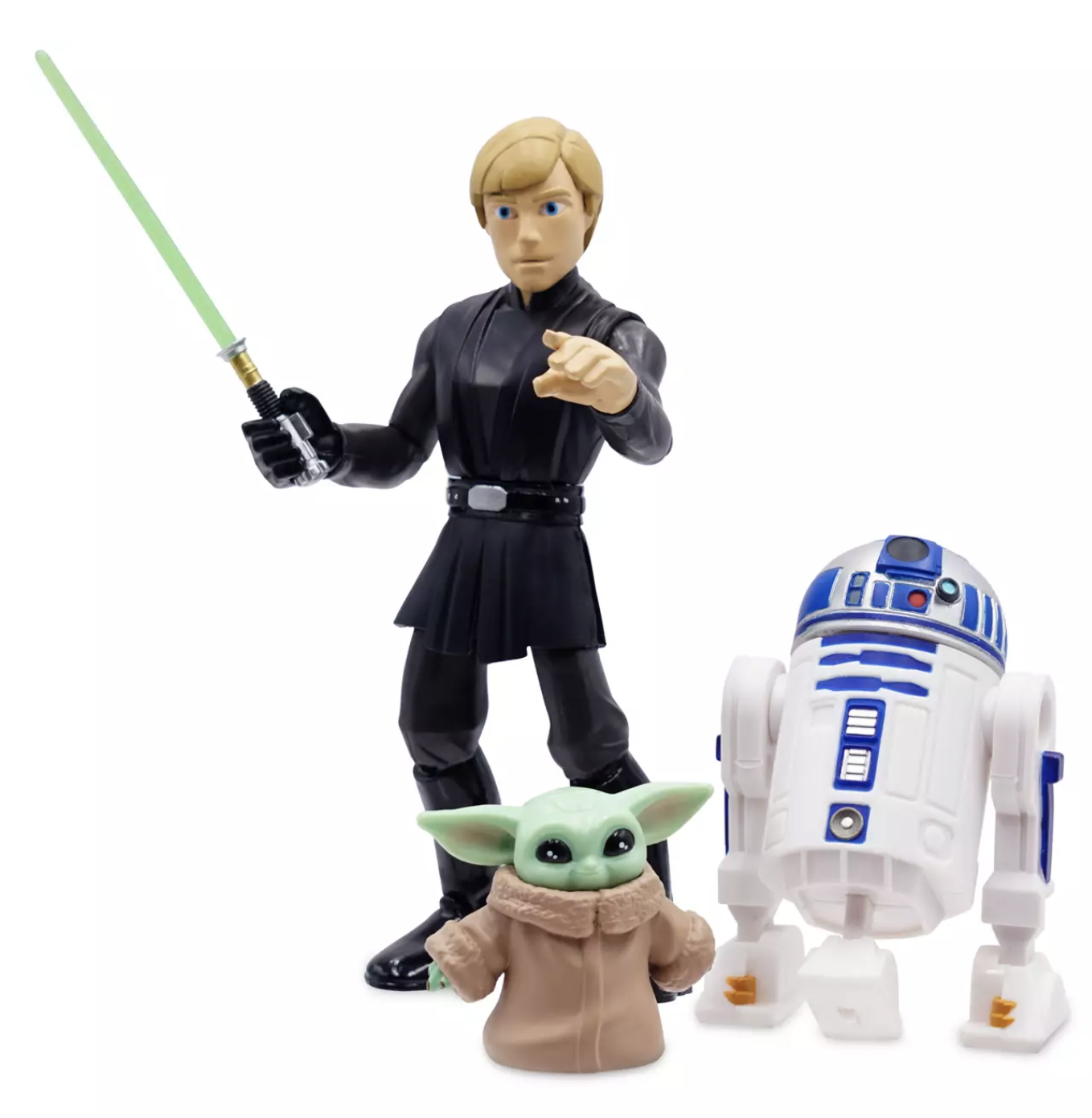 Star Wars - Toy Box : Figurine articulée Luke Skywalker, R2-D2 and Grogu