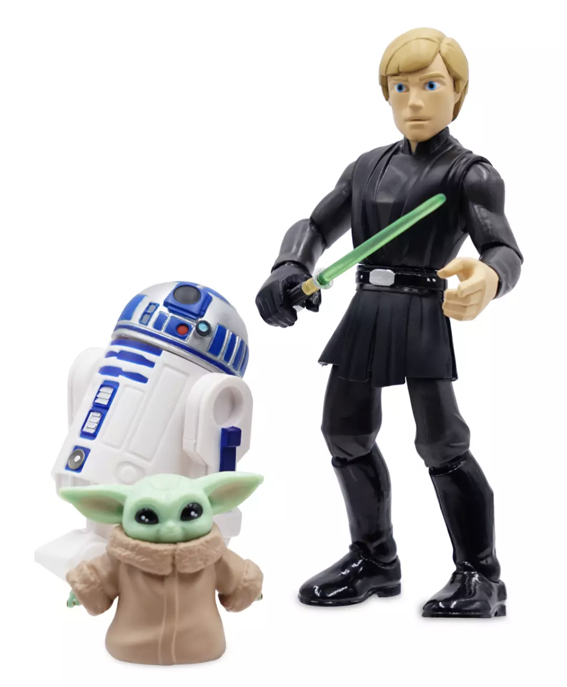 Star Wars - Toy Box : Figurine articulée Luke Skywalker, R2-D2 and Grogu