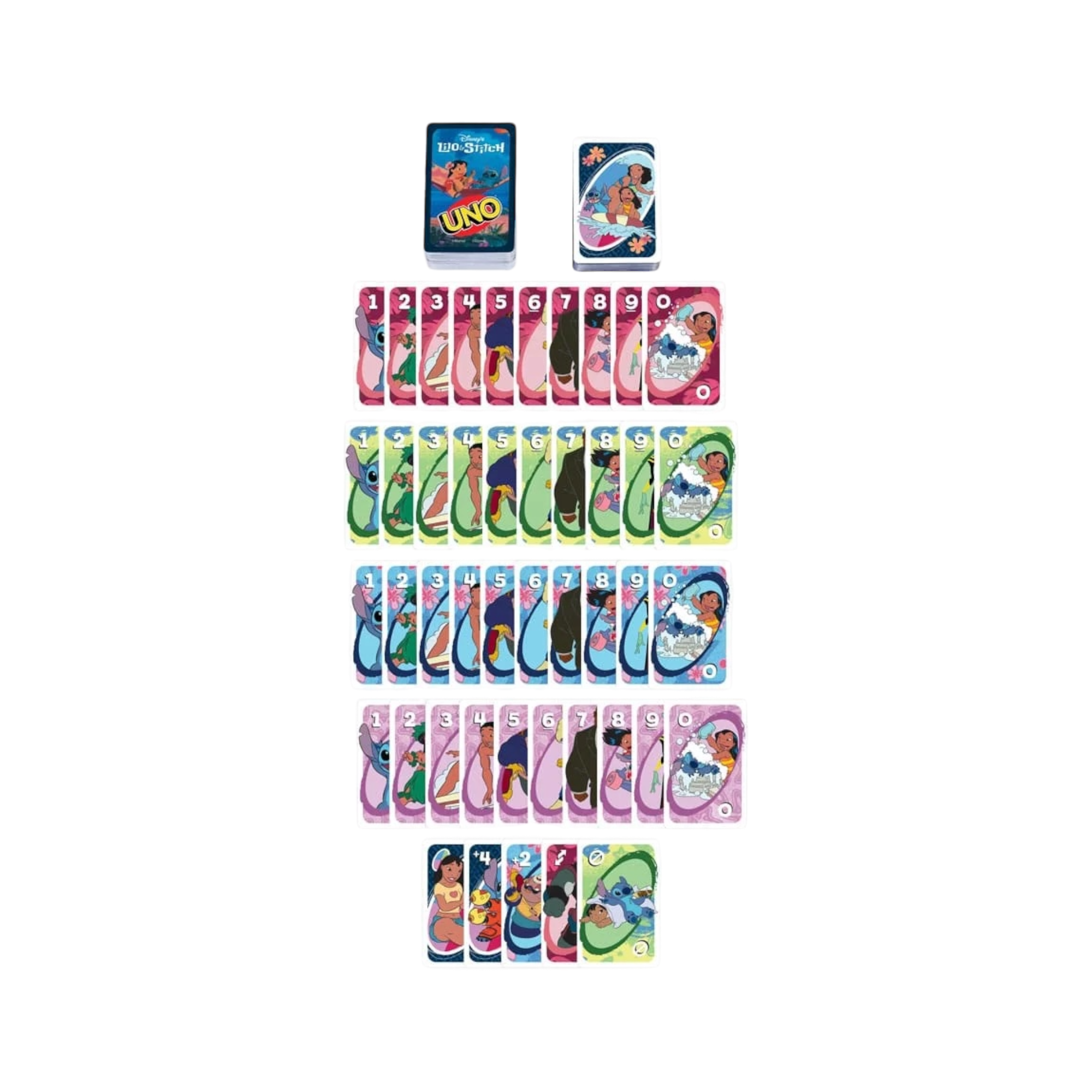Mattel - Lilo et Stitch : Jeu de société Uno - Disneyland Paris - Disney parks - Disney Store - shop disney - le palais des goodies