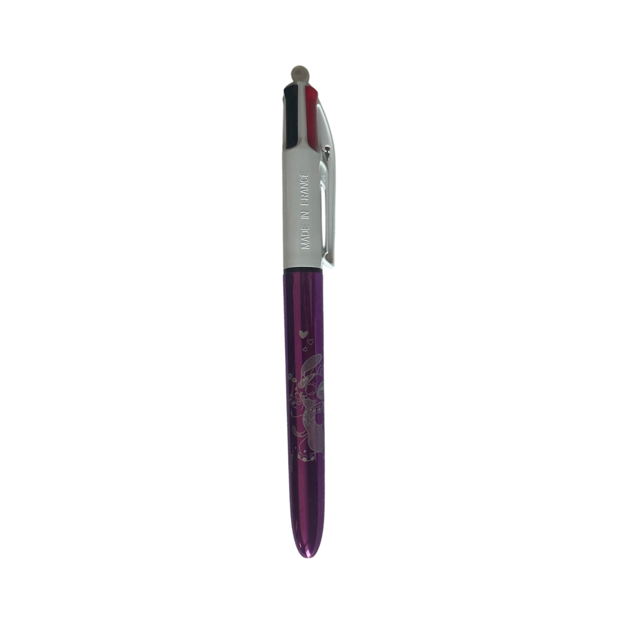 Disney - Lilo et Stitch : Bic 4 couleurs Angel "Love" - disneyland paris - disney store - disney parks - shop disney - le palais des goodies