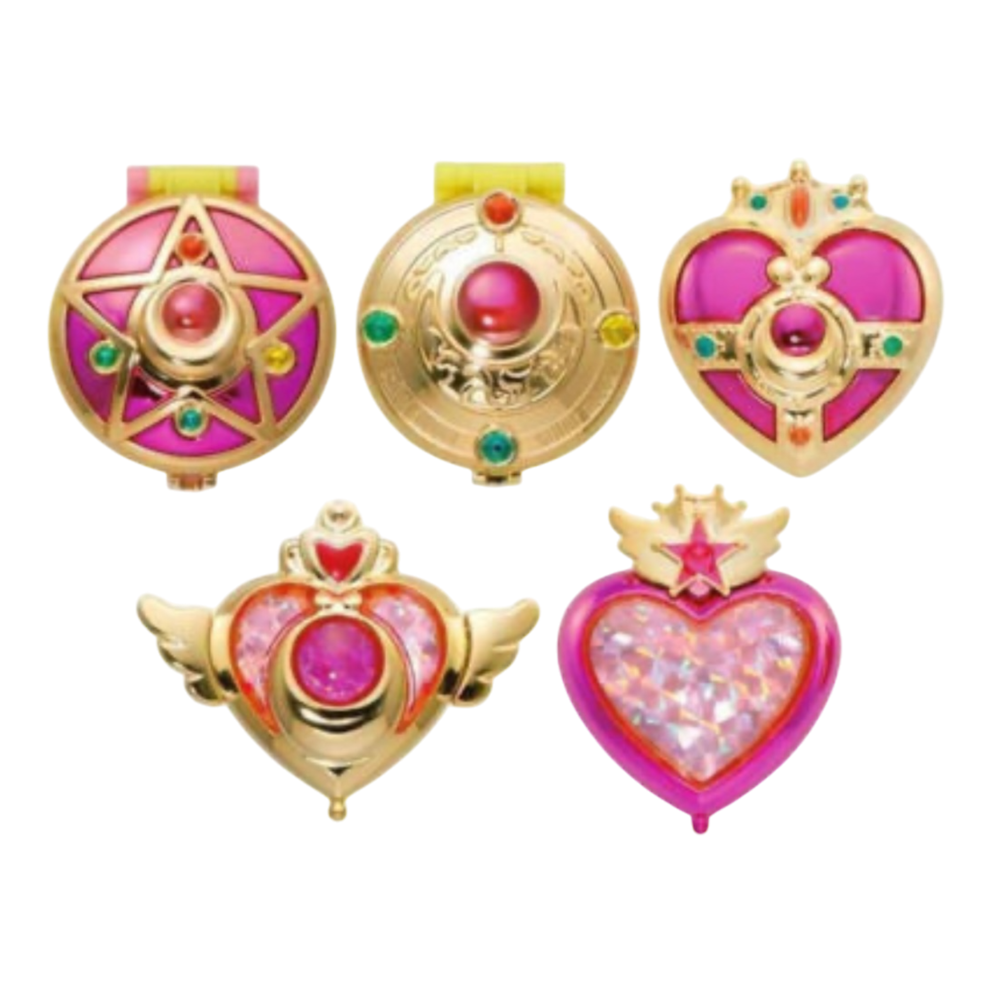 Bandai - Sailor Moon : Lot de 5 Miroirs Miniatures - le palais des goodies
