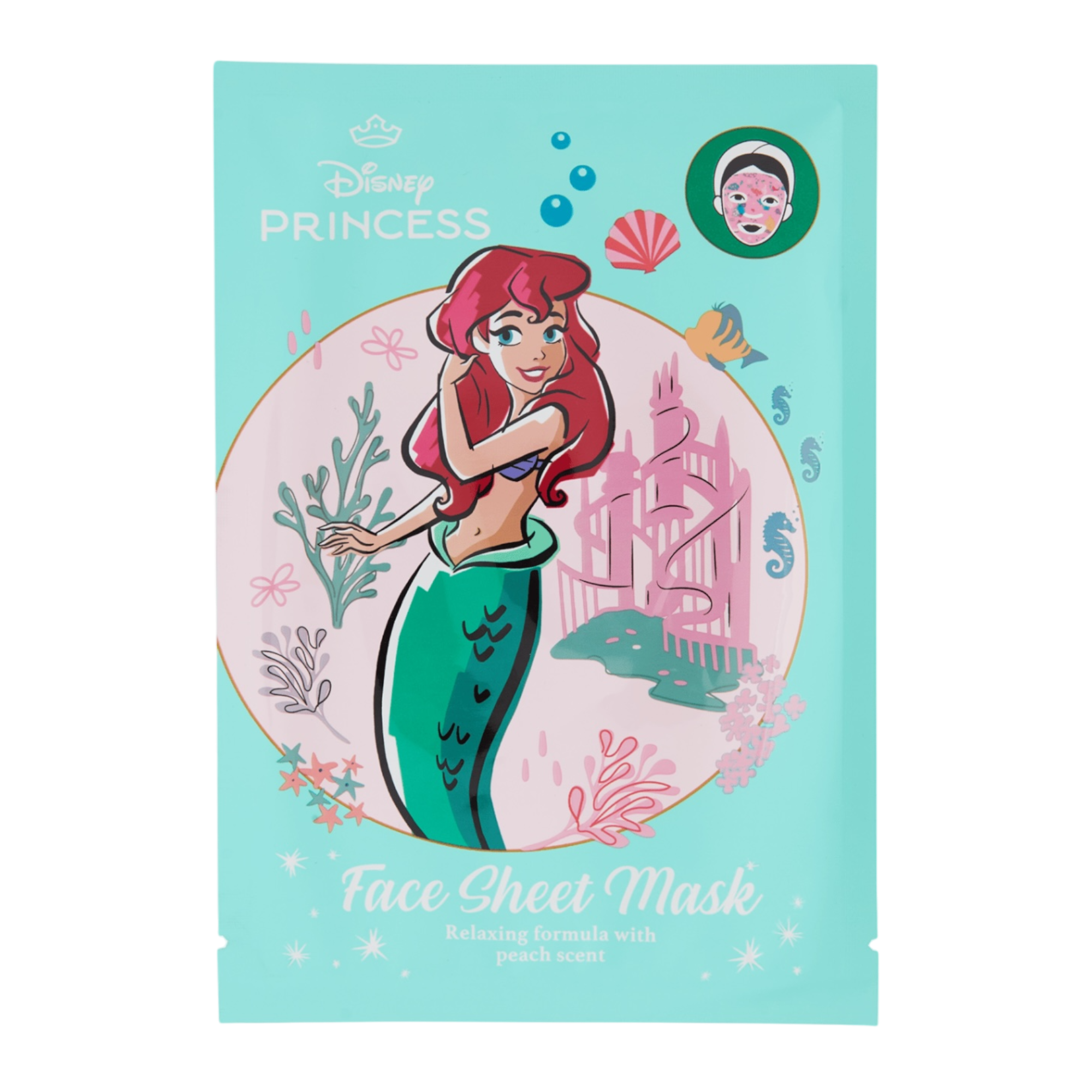 Disney - La petite sirène : Masque pour visage en tissu "Ariel" - Disneyland Paris - disney parks - disney store - shop disney - le palais des goodies