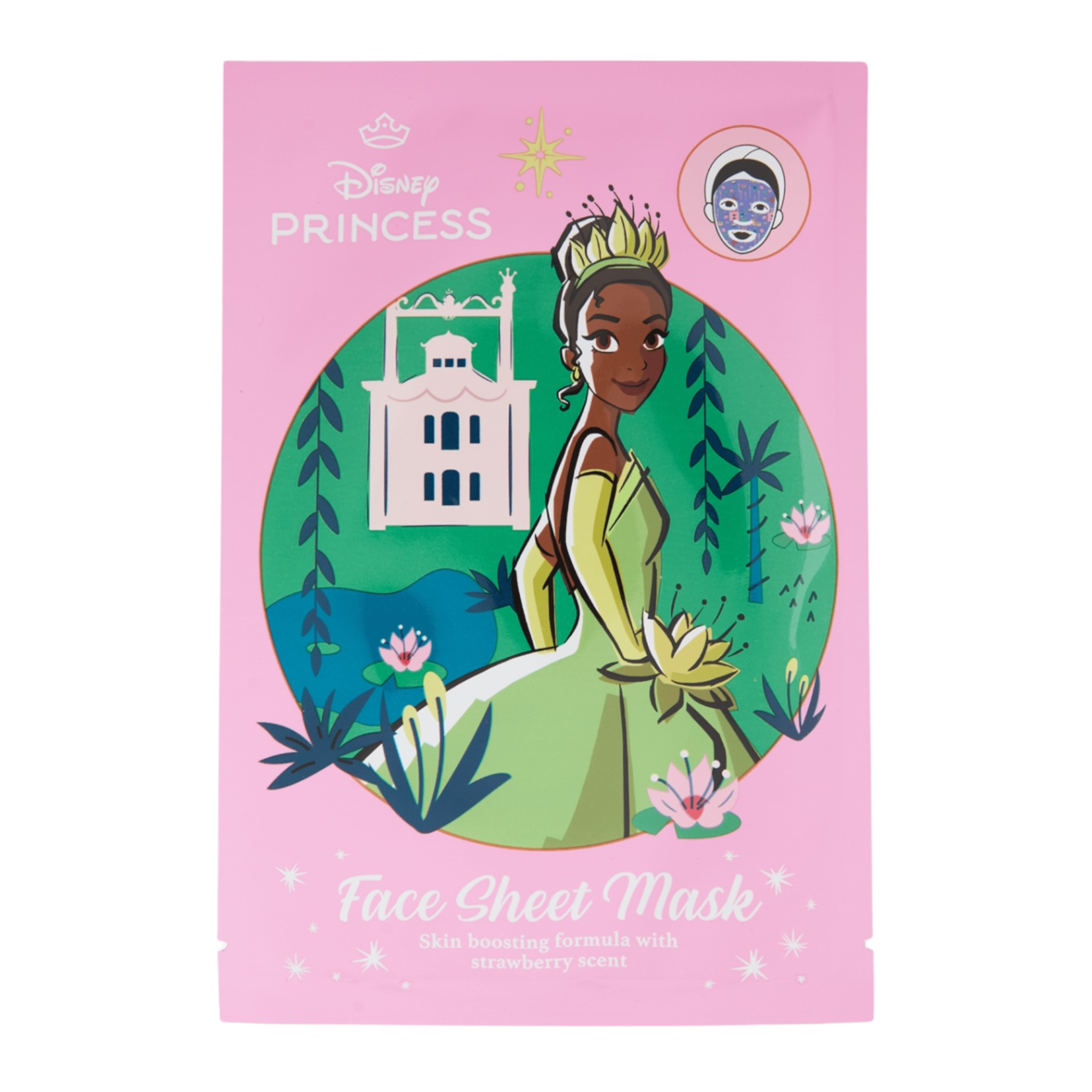 Disney - La Princesse et la grenouille : Masque pour visage en tissu "Tiana" - Disneyland Paris - disney parks - disney store - shop disney - le palais des goodies