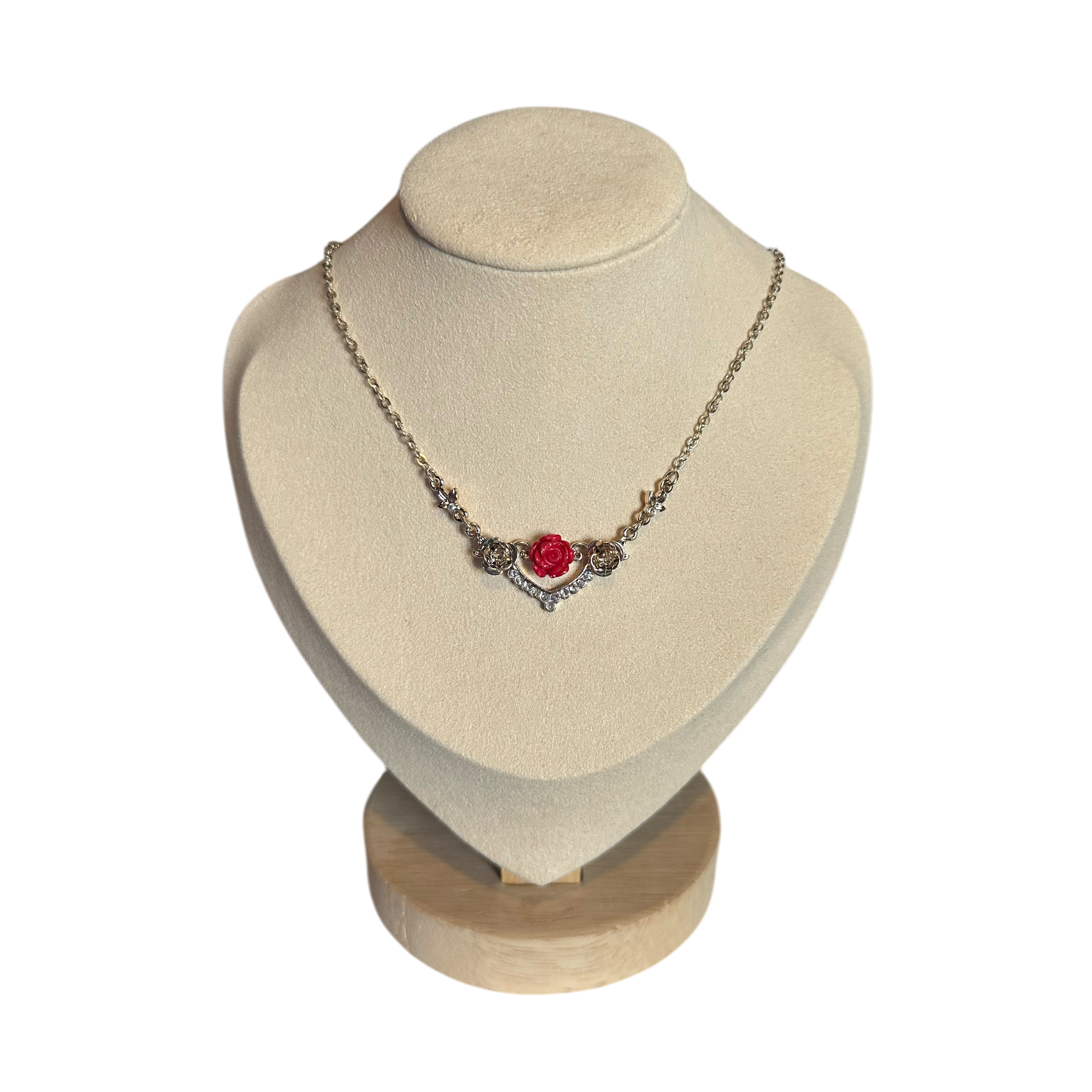 Disney - La Belle et la Bête : Collier "roses" - Disneyland Paris - disney store - shop disney - disney parks ) le palais des goodies
