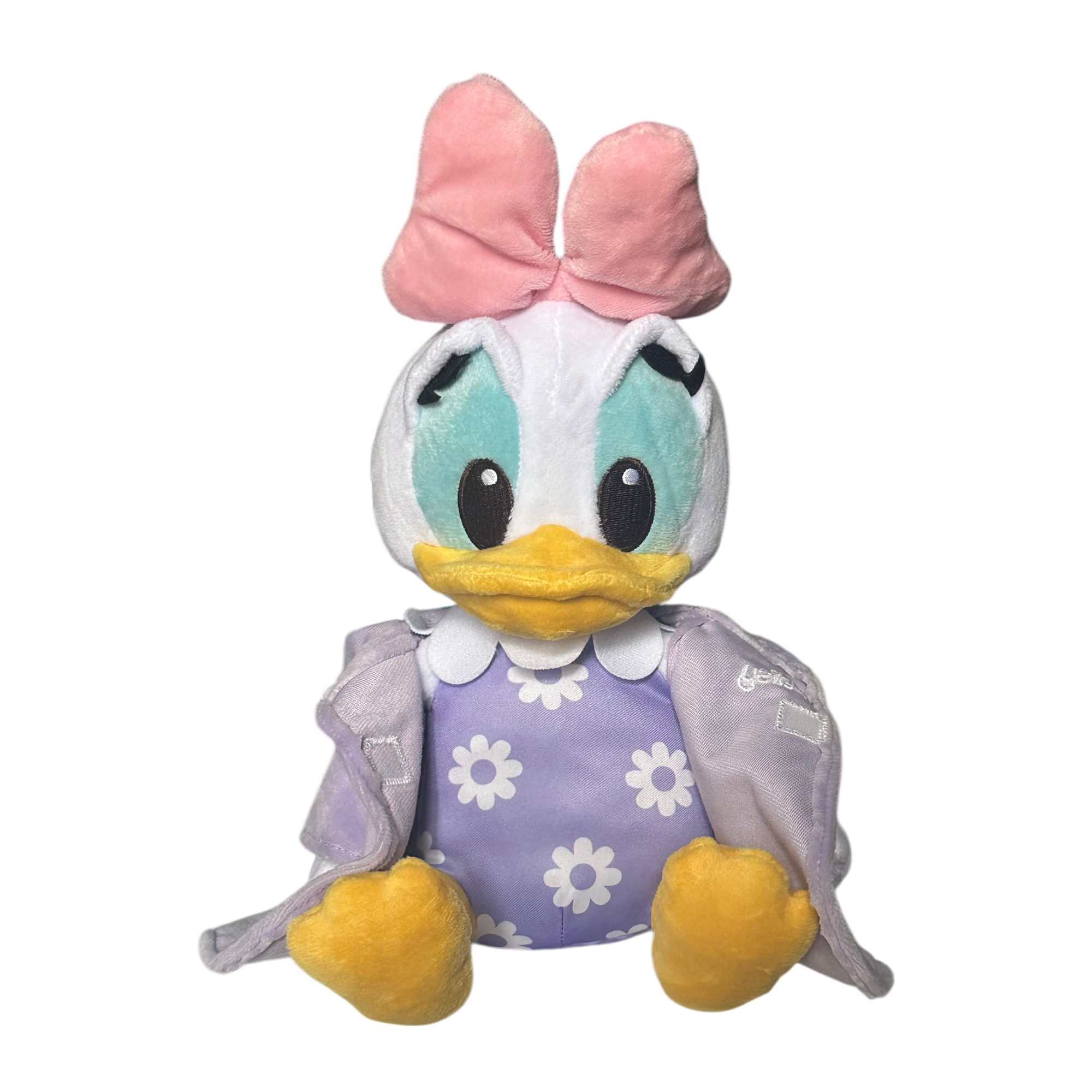 Disney - Daisy Duck : Peluche bébé "capuche" - disneyland - disneyland paris - disney paerks - disney store - shop disney - le palais des Goodies