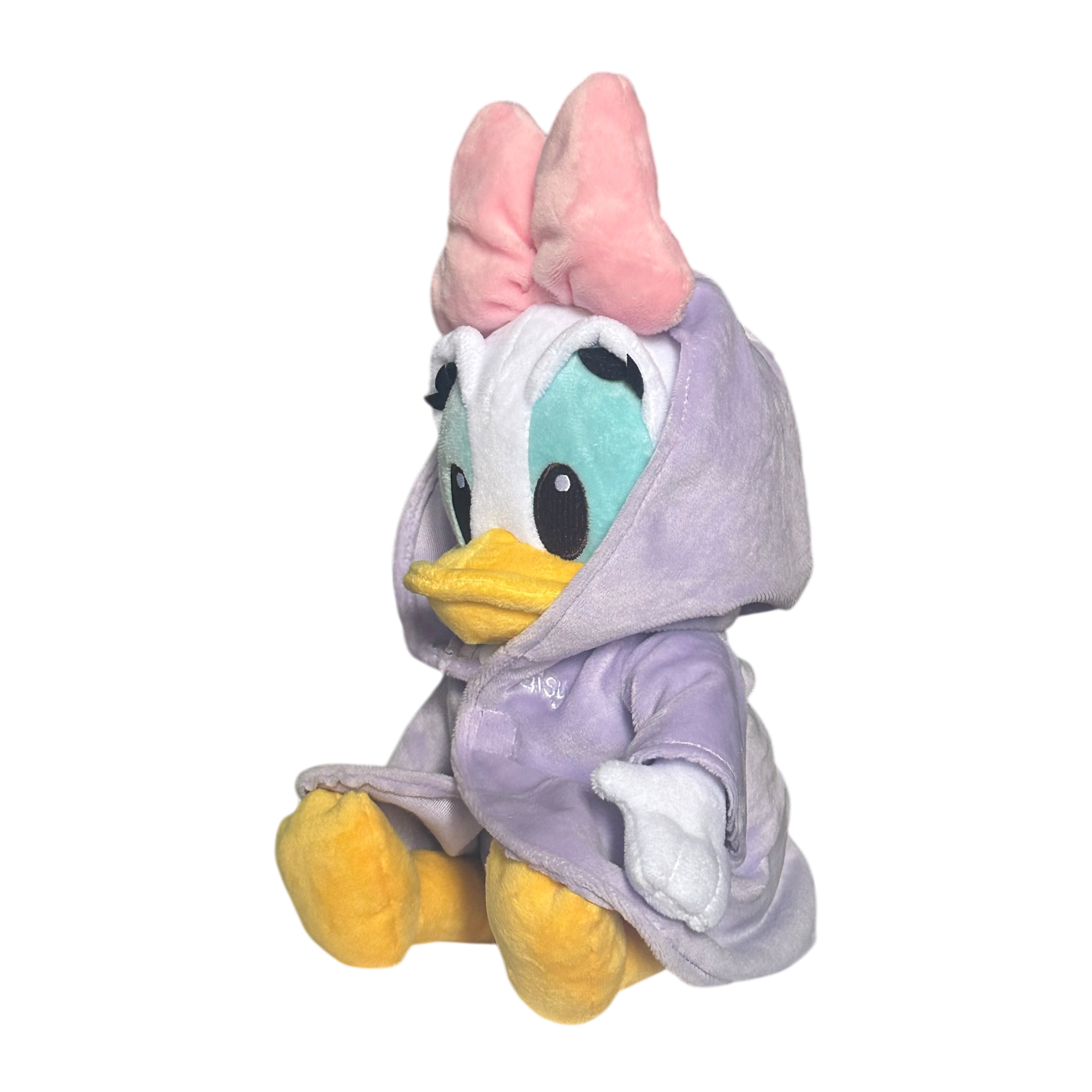 vDisney - Daisy Duck : Peluche bébé "capuche" - disneyland - disneyland paris - disney paerks - disney store - shop disney - le palais des Goodies