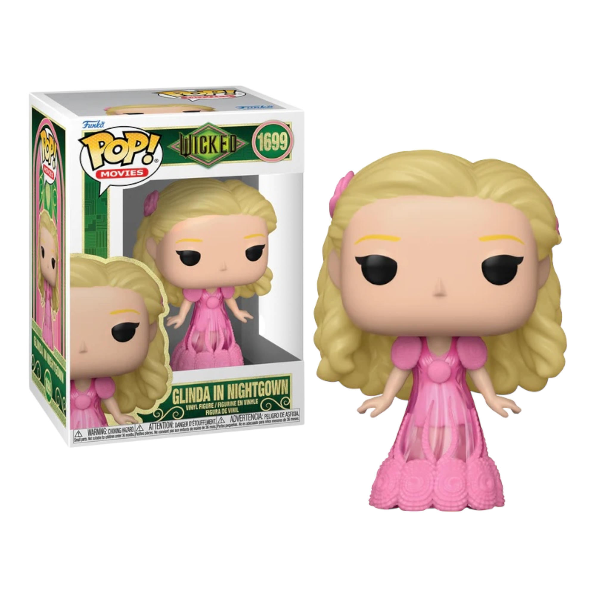 Wicked - Funko Pop N°1699 : Glinda in nightgown - le palais des goodies - Ariana grande - Cynthia Erivo