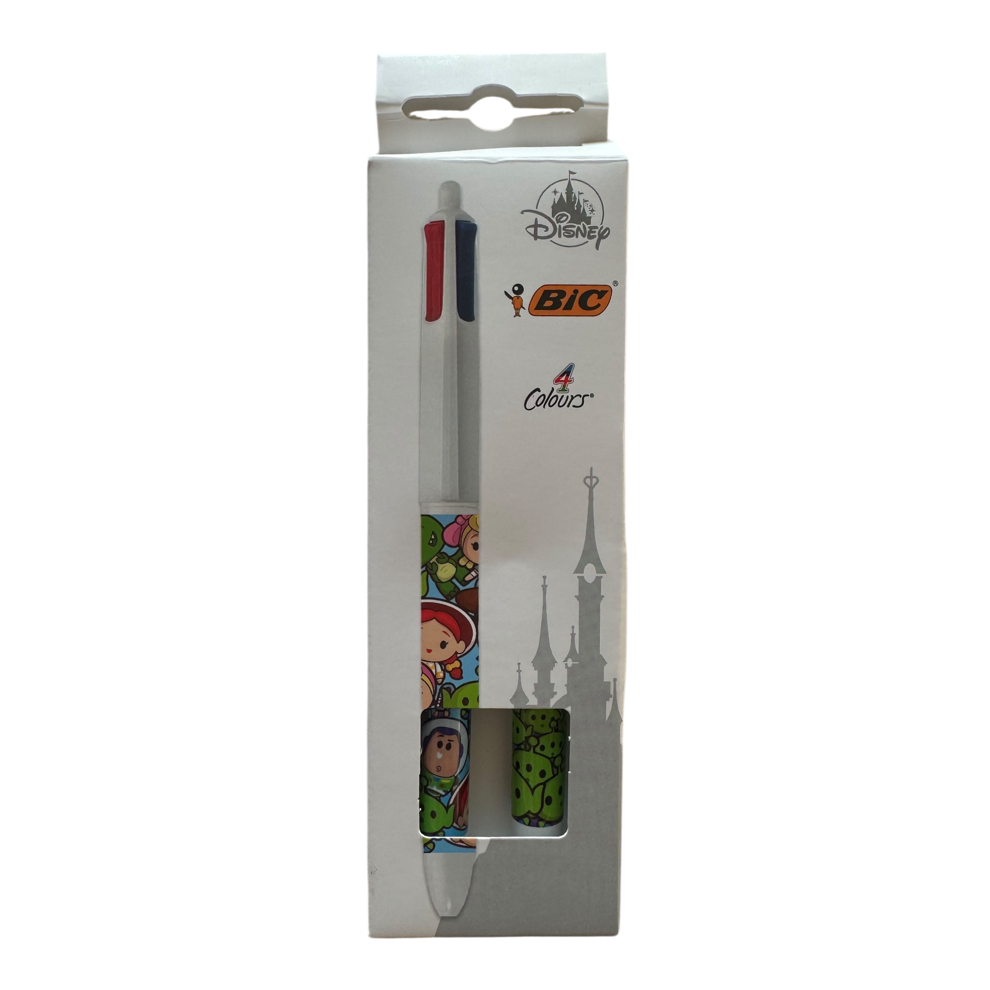 Disney/Pixar - Toy Story : Lot de 2 stylos BIC 4 couleurs - Disneyland - Disneyland Paris - disney parks - disney store - shop disney - le palais des goodies