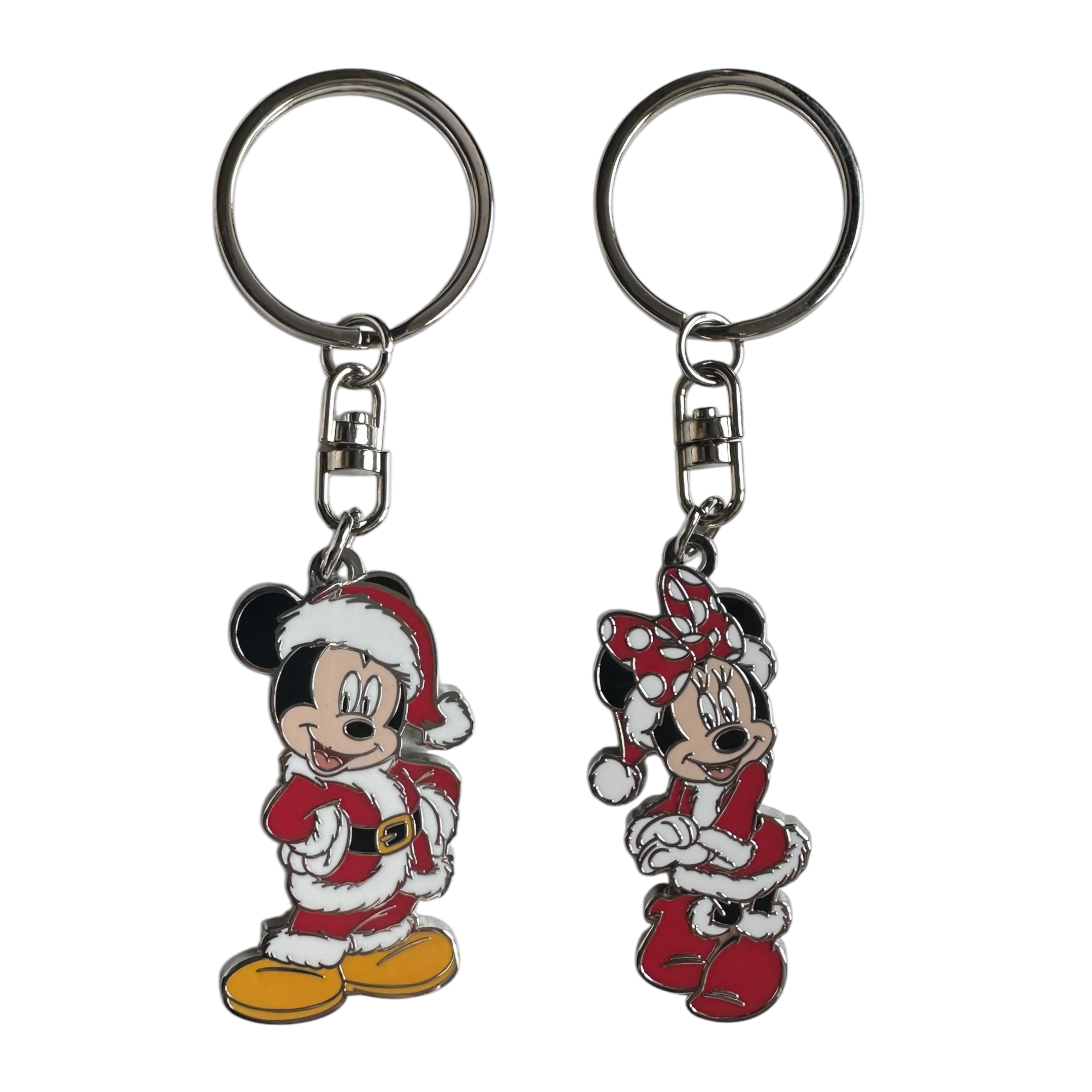 Disney - Mickey Mouse : Lot de 2 porte-clés Xmas - disneyland - Disneyland Paris - disney parks - disney store - shop disney - le palais des goodies