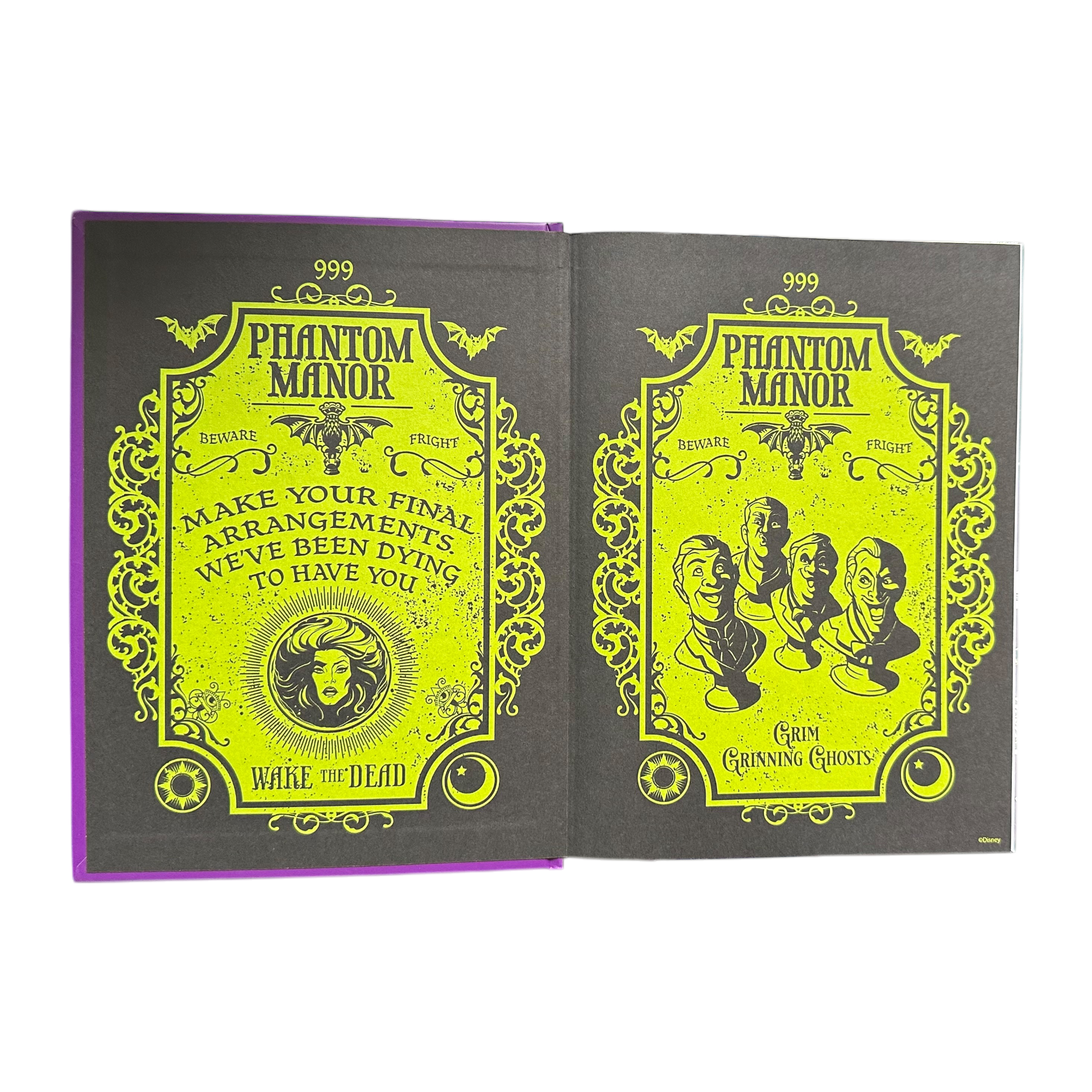 Disney - Phantom Manor : Carnet relief - disneyland - Disneyland Paris - disney store - shop disney - le palais des goodies