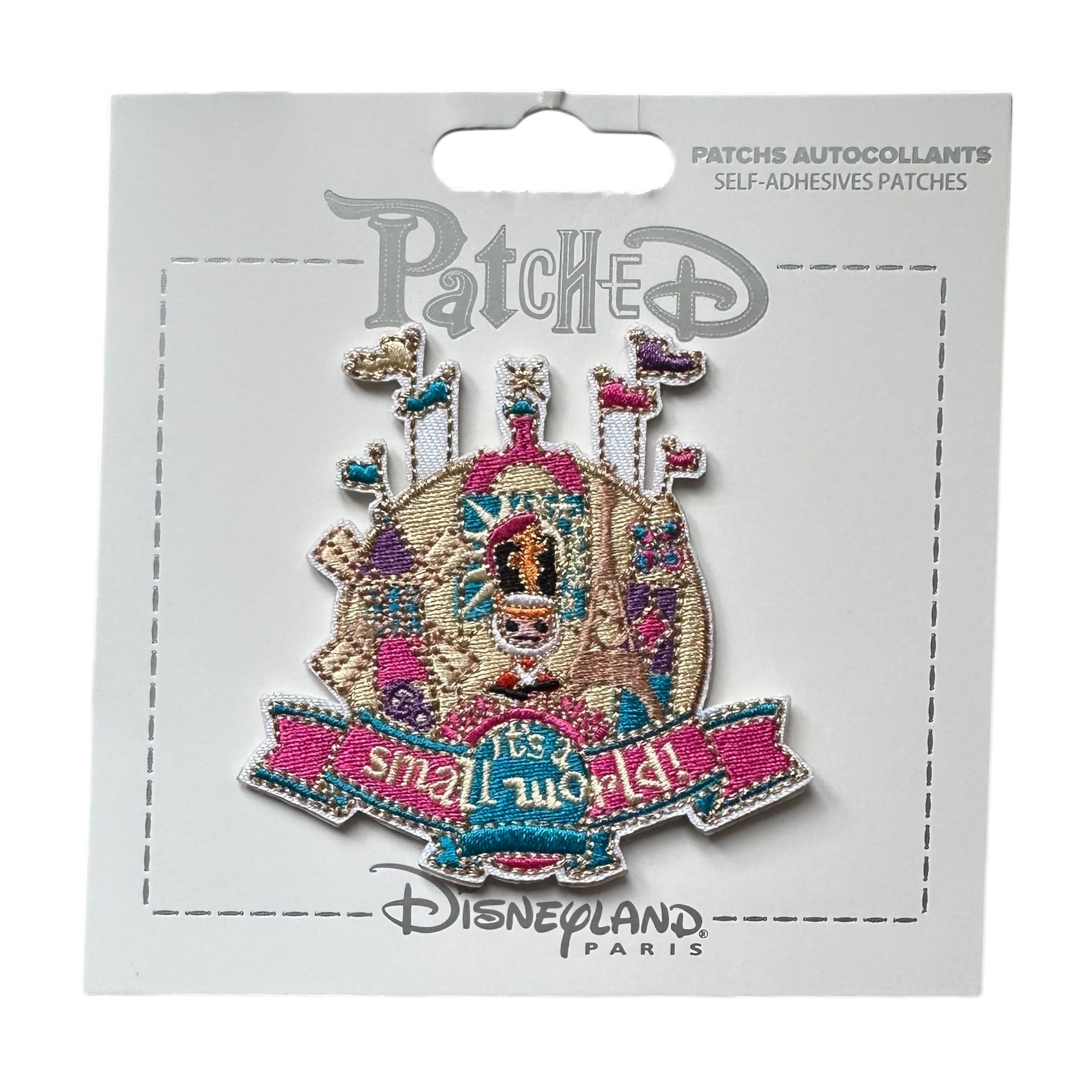 Disney - Its a small world : Patch autocollant - disneyland - Disneyland Paris - disney store - disney parks - shop disney - le palais des goodies