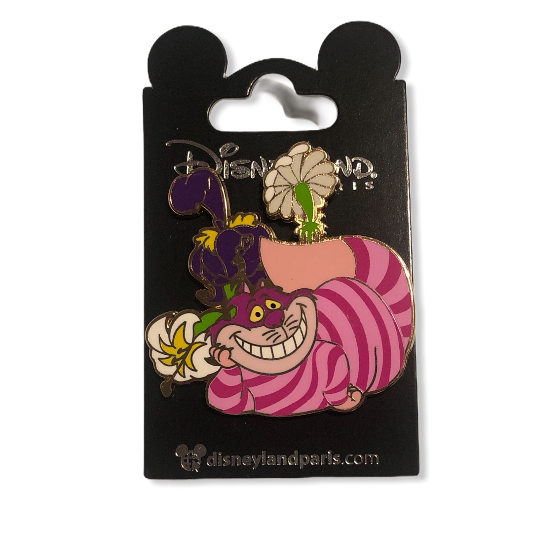 Disney - Alice au pays des merveilles : Pin\'s Fleur Cheshire Cat OE