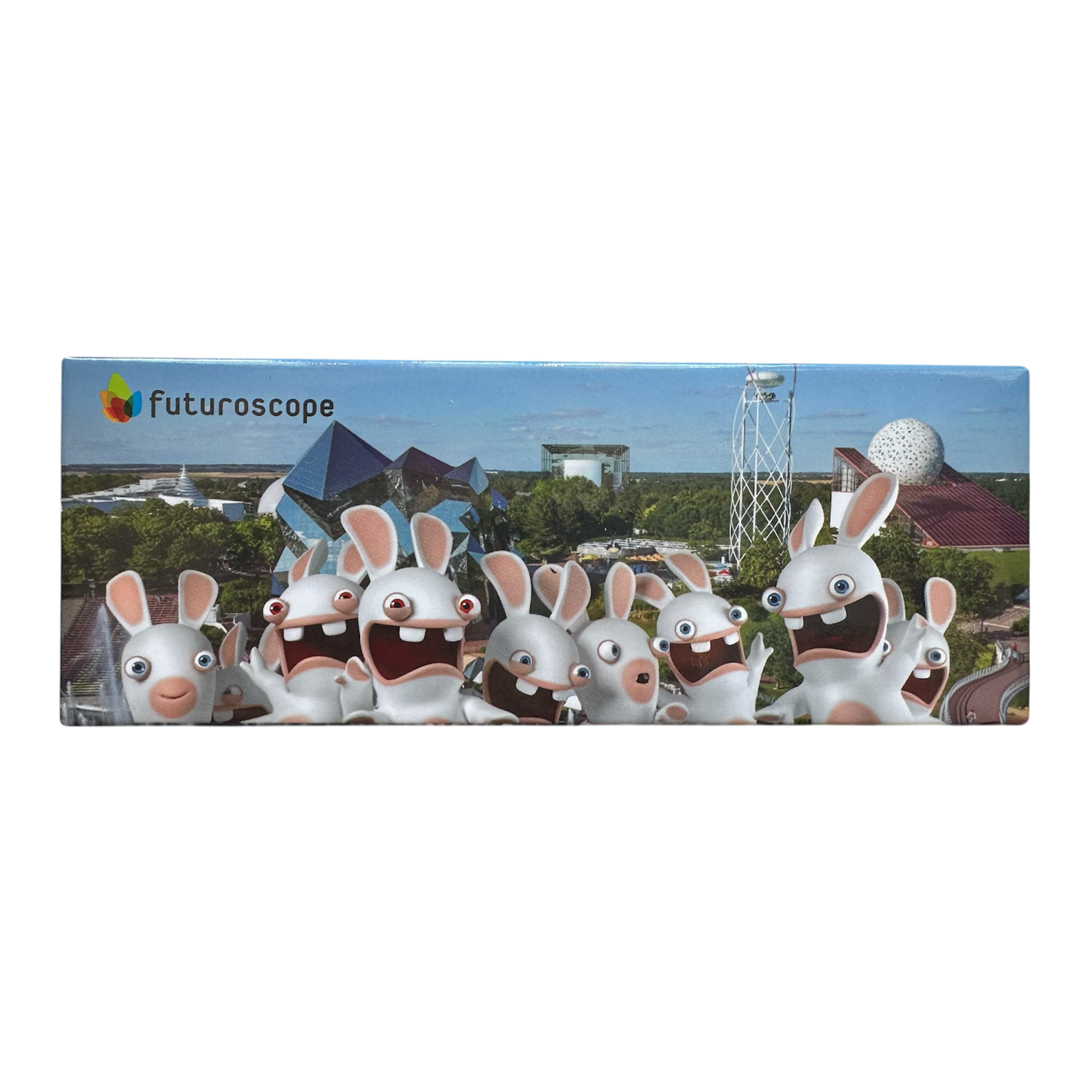 Futuroscope - Le lapins crétins​ : Magnet panoramique - 0000000336857 - le palais des goodies