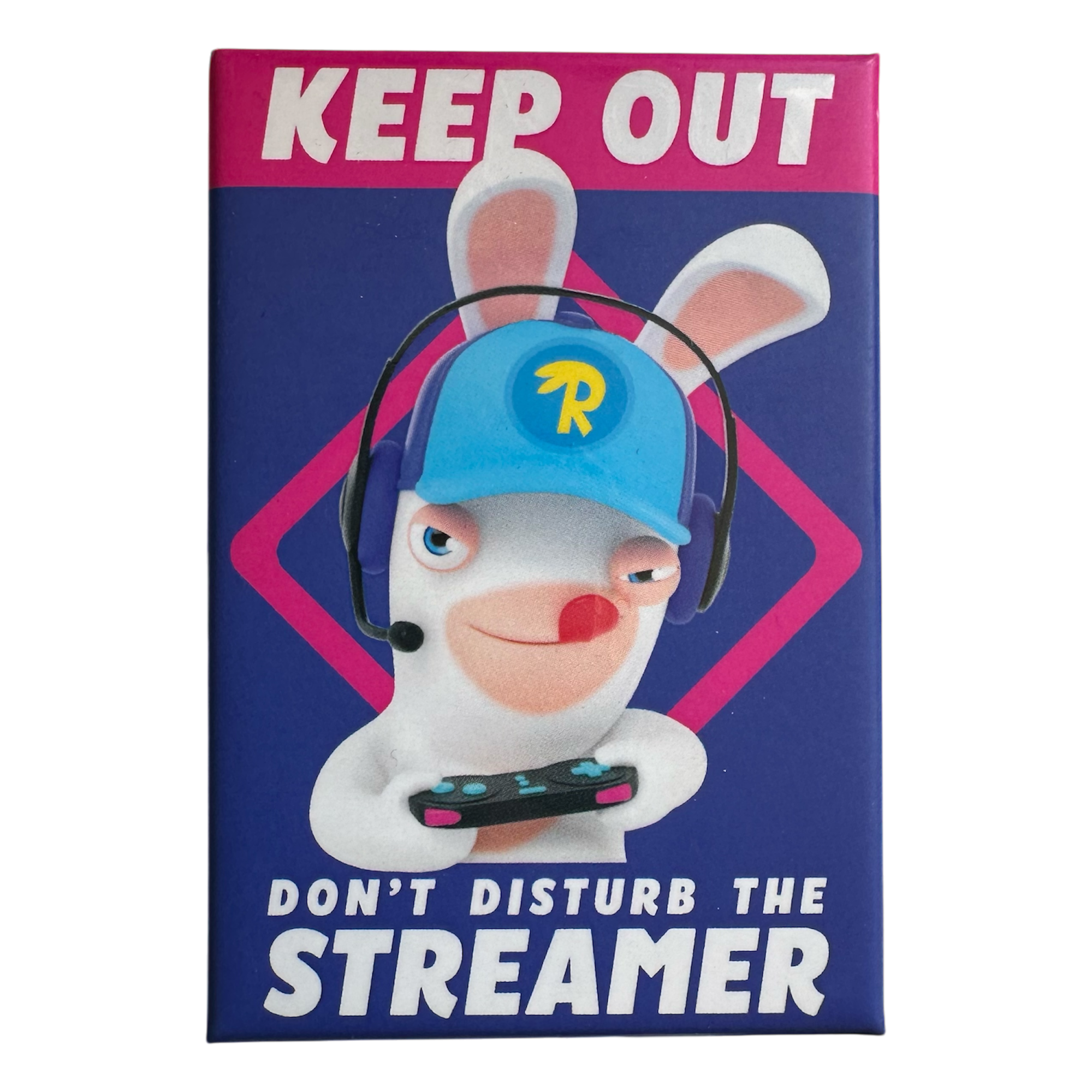 Ubisoft - Les lapins crétins : Magnet "Dont Disturb the Streamer" - le palais des goodies - 3665361149149