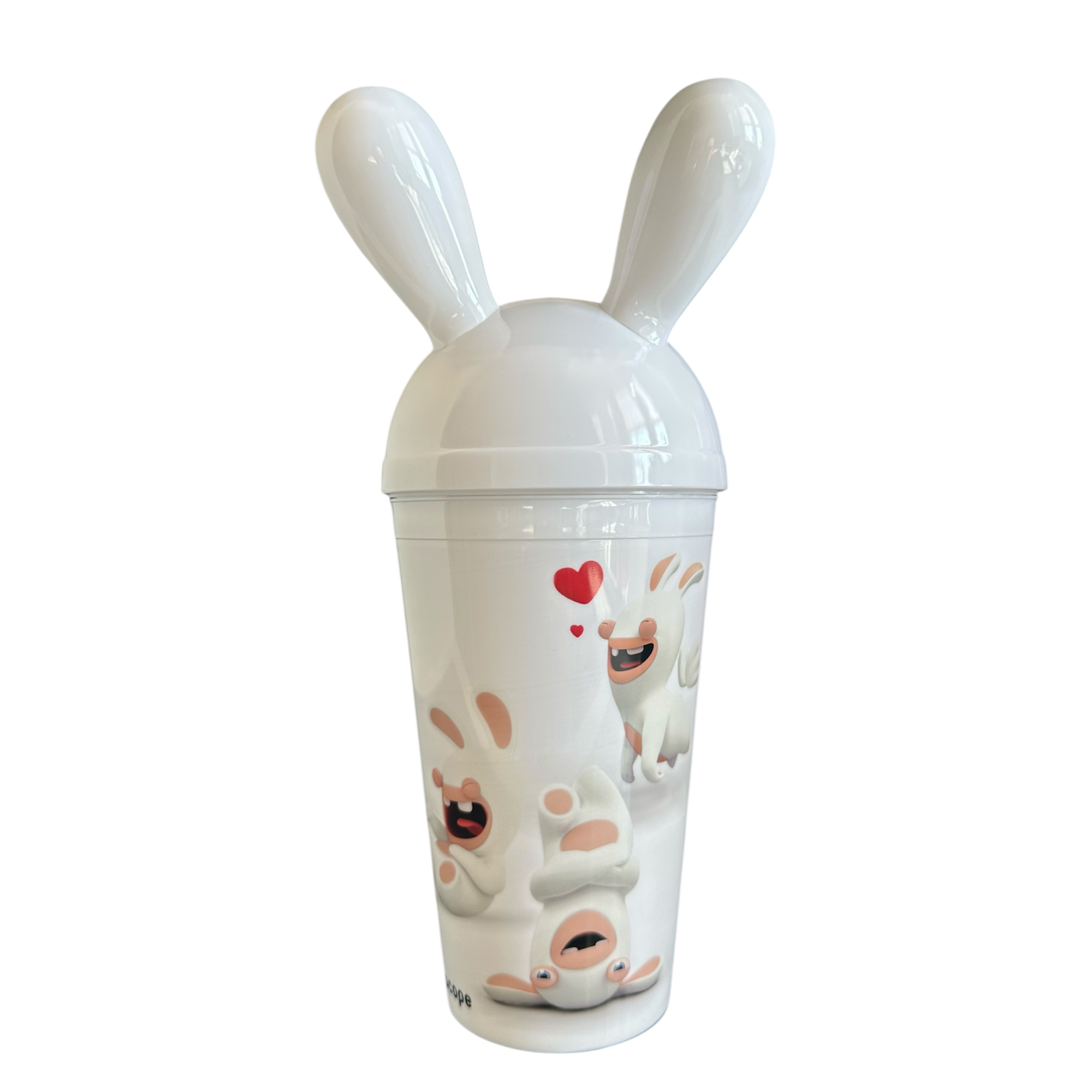 Futuroscope - Les lapins crétins : Gobelet paille - verre - glass - thumbler - le palais des goodies - Ubisoft
