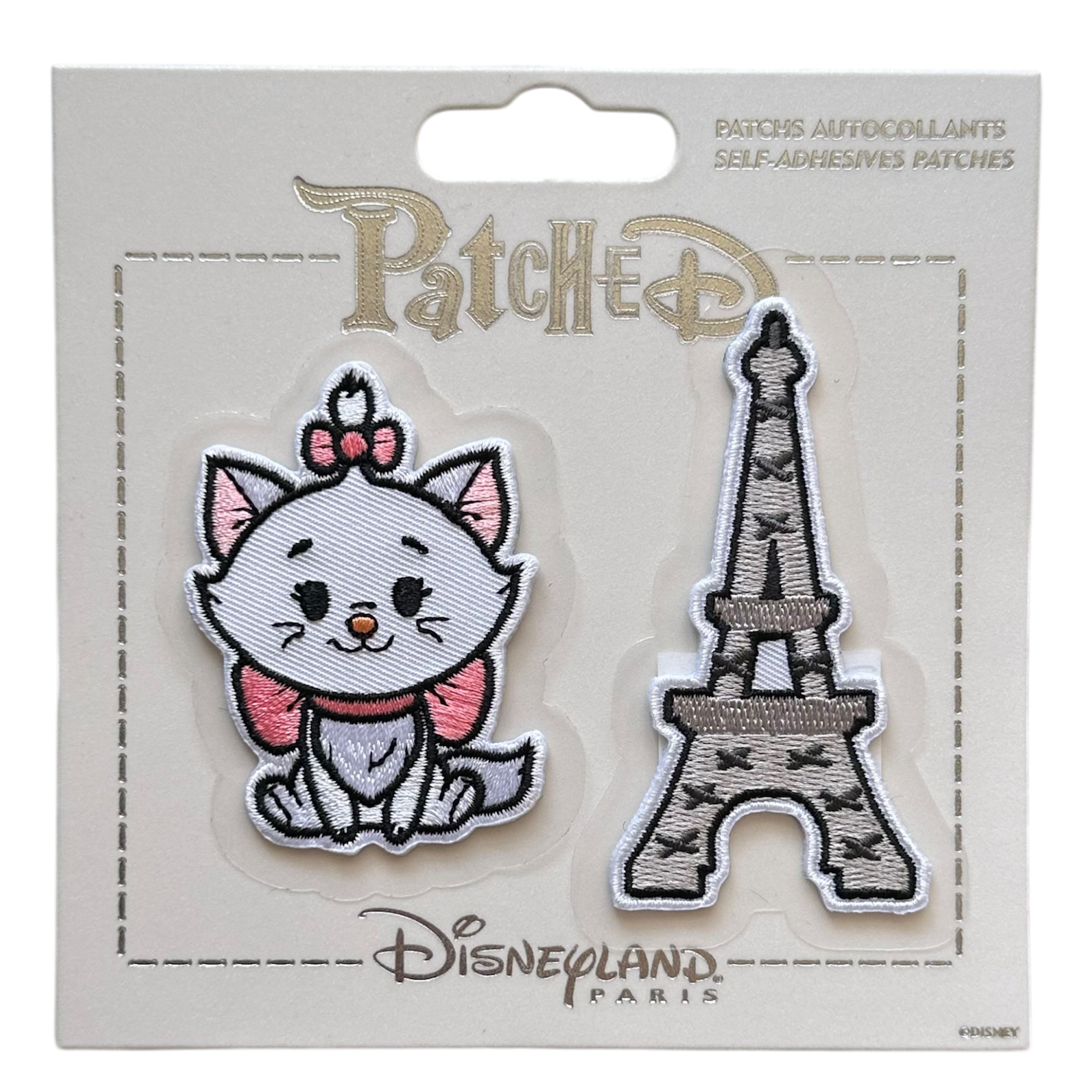 Disney - Les Aristochats : Lot de 2 patchs autocollants - disneyland - Disneyland Paris - disneyparks - shop disney - disney store - le palais des goodies
