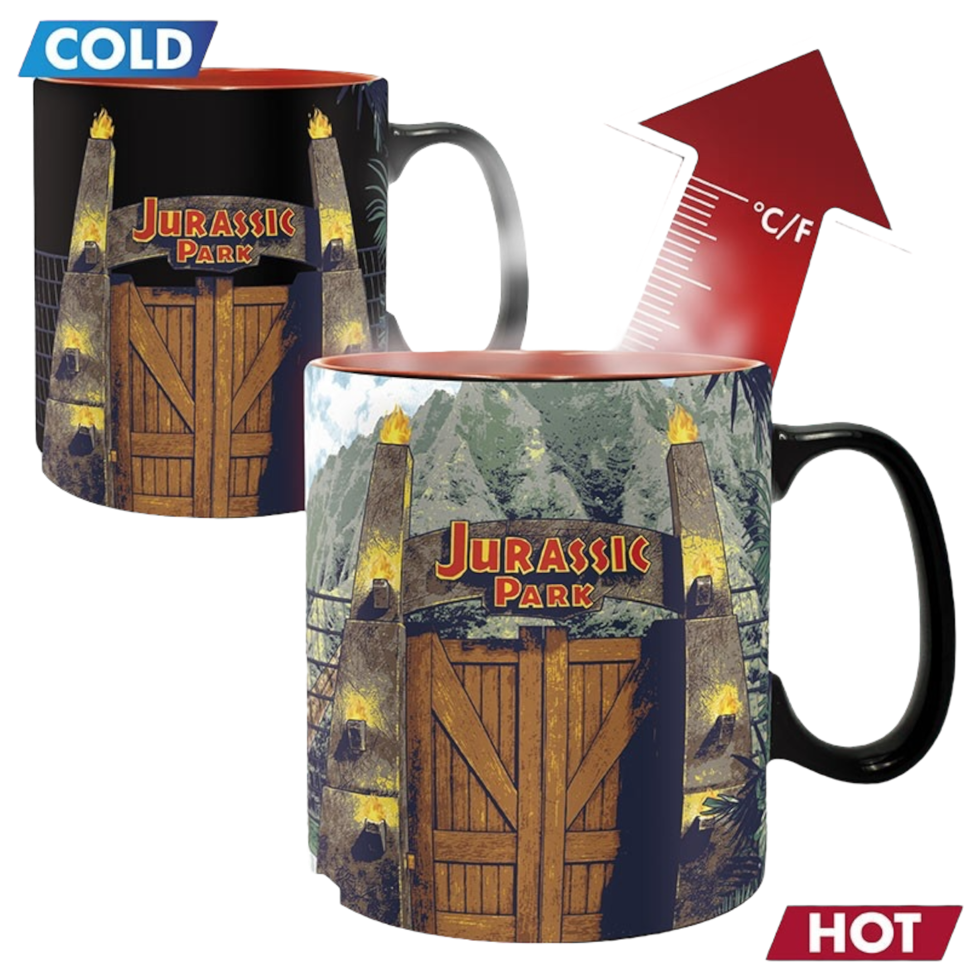 Jurassic Park : Mug Thermo-réactif Porte - le palais des goodies