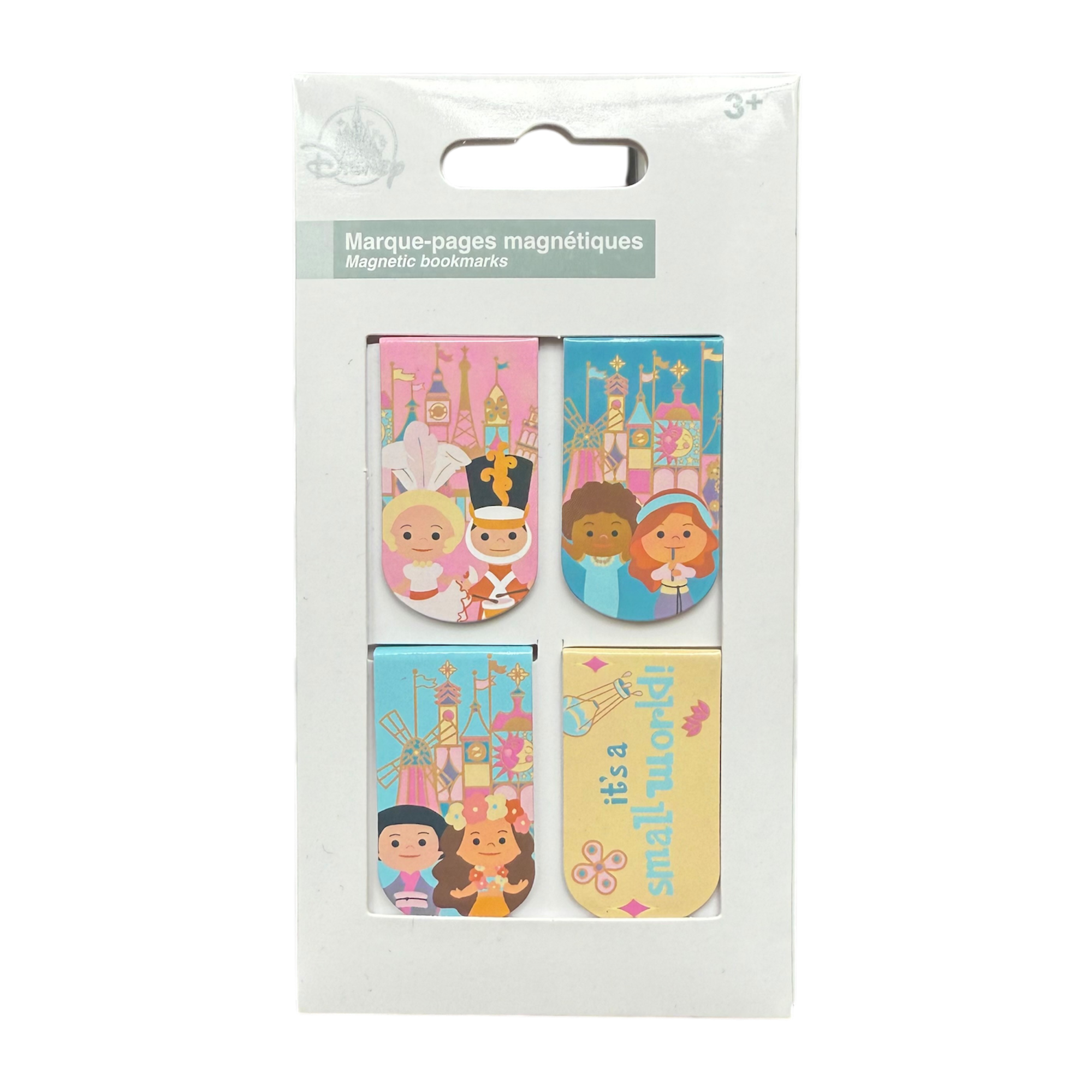Disney - Its a small world : Set de 4 marque-pages magnétiques - disneyland - Disneyland Paris - disney parks - Disney Store - shop disney - le palais des goodies