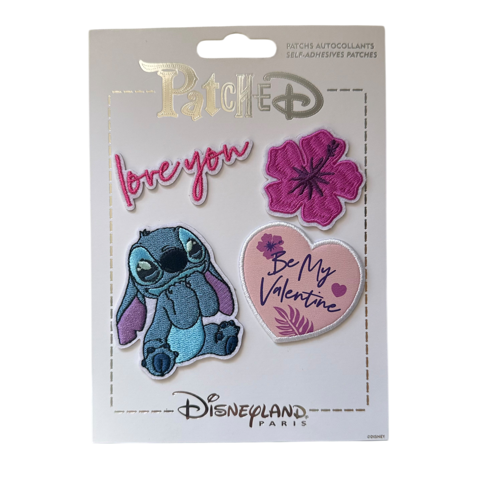 Disney - Lilo et Stitch : Lot de 4 patchs autocollants - disneyland - Disneyland Paris - disney parks - disney store - shop disney - le Palais des Goodies
