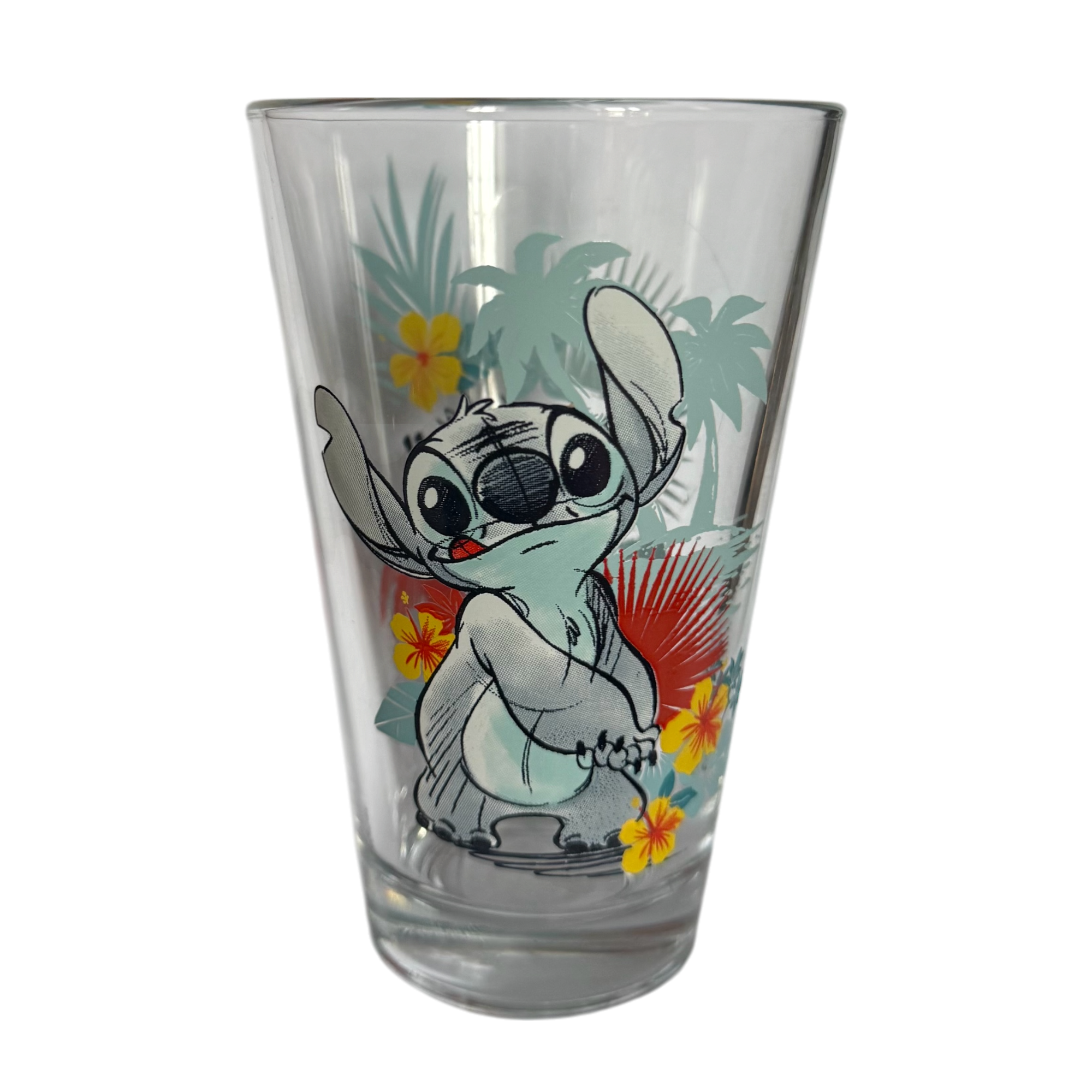 Disney - Lilo et Stitch : Verre Stitch floral - disneyland - disneyland paris - disney parks - disney store - shop disney - le palais des goodies