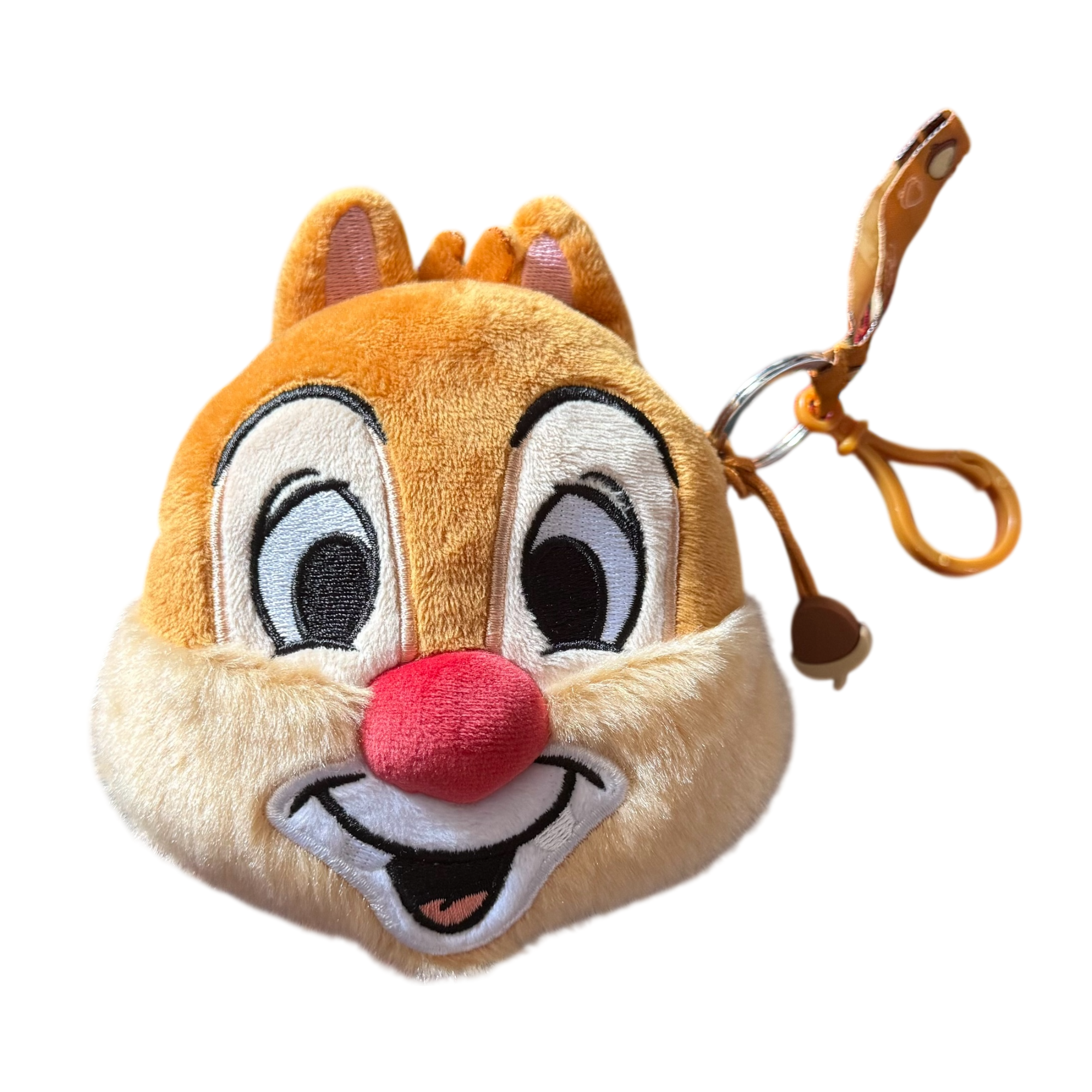 Disney - Tic et Tac : Porte-monnaie Tic en peluche avec mousqueton - disneyland paris - disney parks - disney store - shop disney - le palais des goodies
