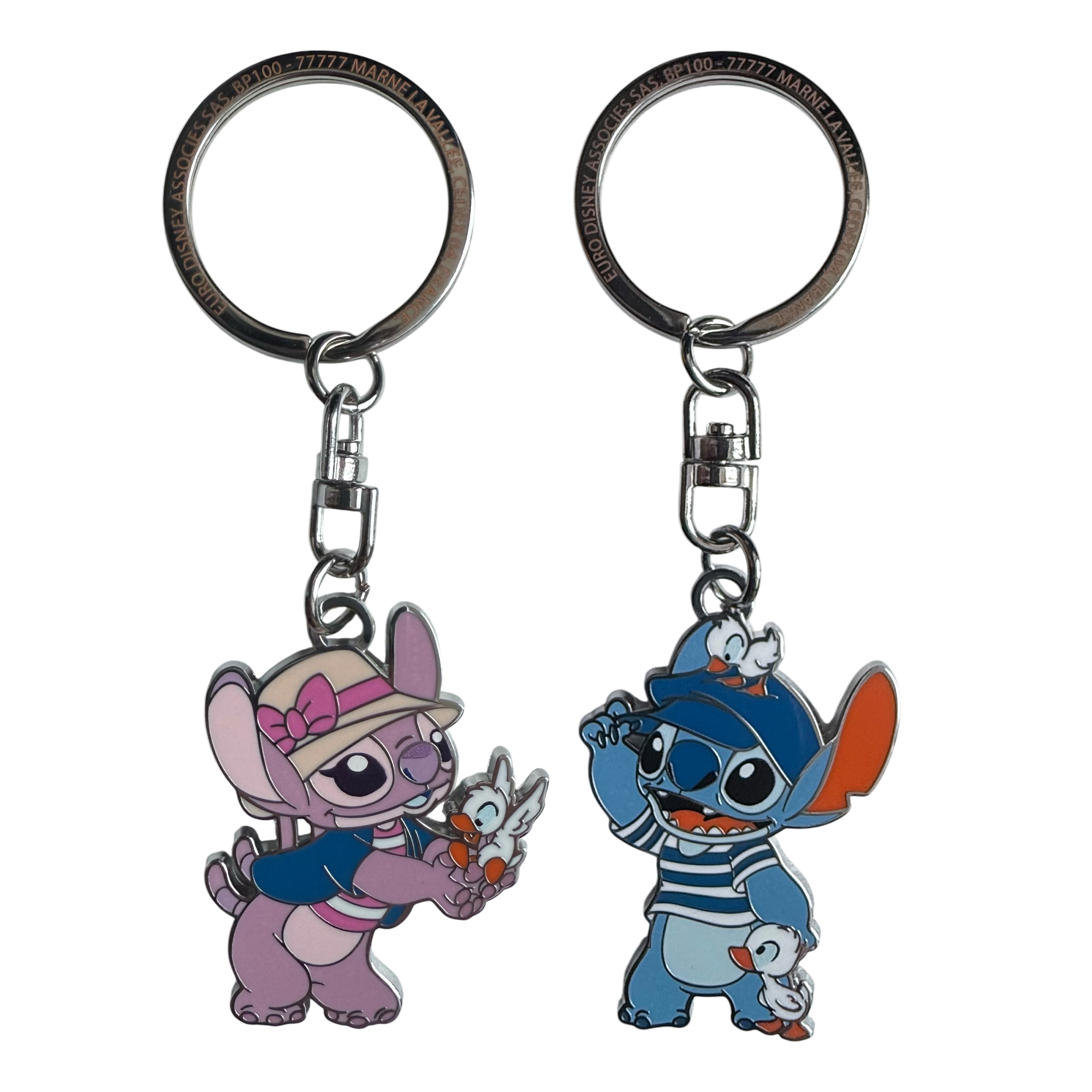 Disney - Lilo et Stitch : Lot de 2 porte-clés Stitch et Angel - disneyland - disneyland paris - disney parks - disney store - shop disney - le palais des goodies