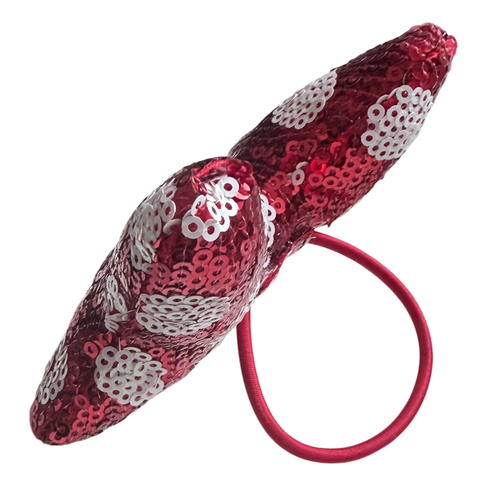 Disney - Minnie Mouse : Élastique cheveux avec nœud XL à sequins rouges - disneyland ) disneyland paris - disney parks - disney store -shop disney - le palais des goodies